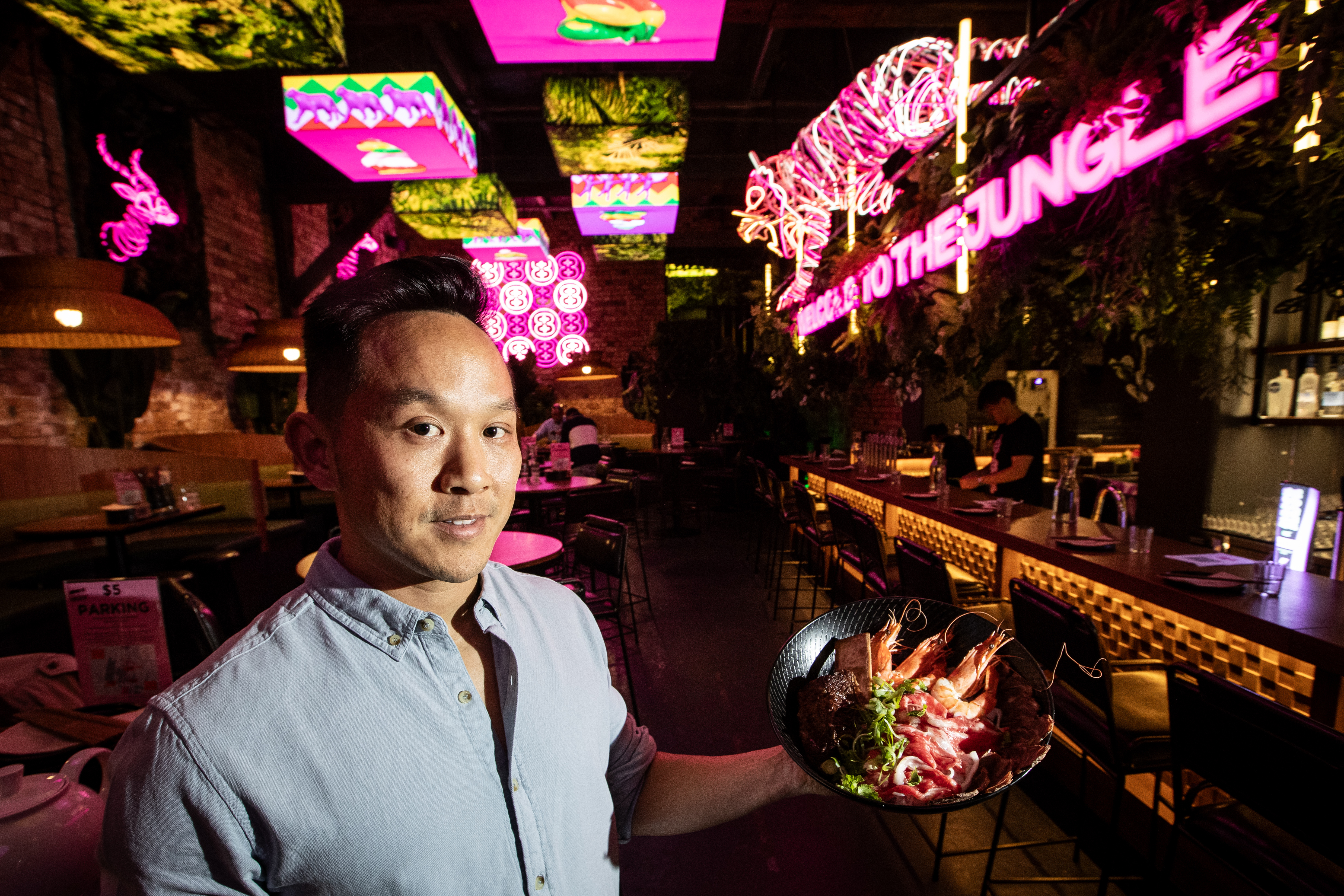 Jungle 8 owner Paul Wong says businesses in the CBD needed more support with security. Photo / Jason Oxenham