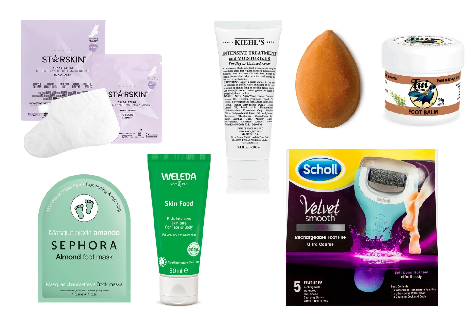 Footloose and fancy-free: Give these skin-loving foot products a try for smoother soles. Photos / Supplied. 
