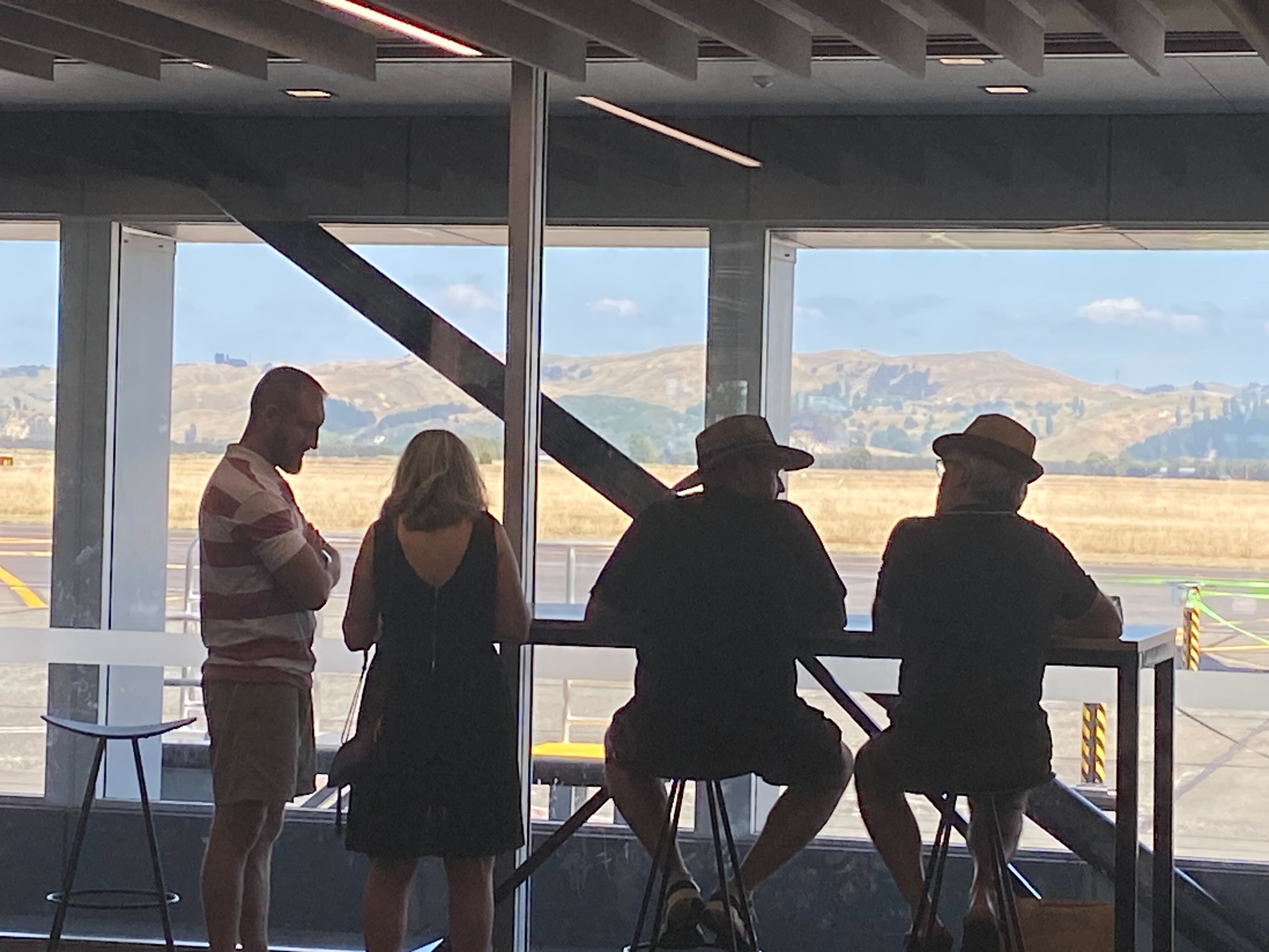 Chef Peter Gordon spotted at Hawke's Bay Airport ahead of Jacinda Ardern and Clarke Gayford's wedding. Photo / Caron Copek