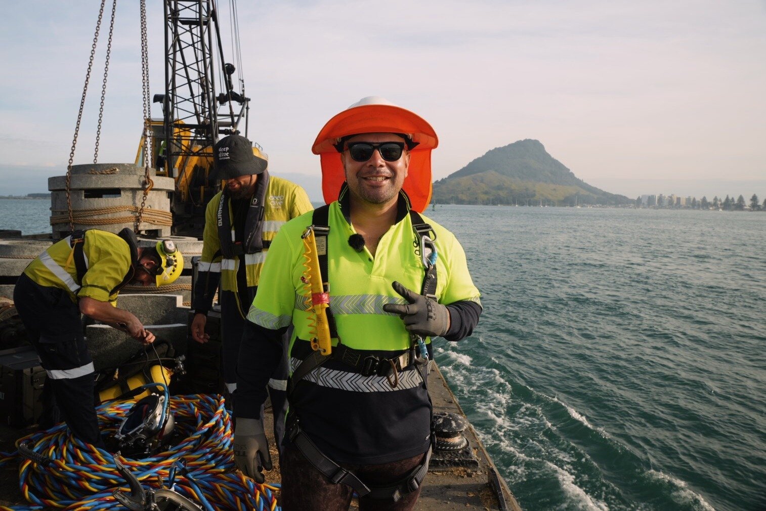 Tua Karalus out on Tauranga Harbour.