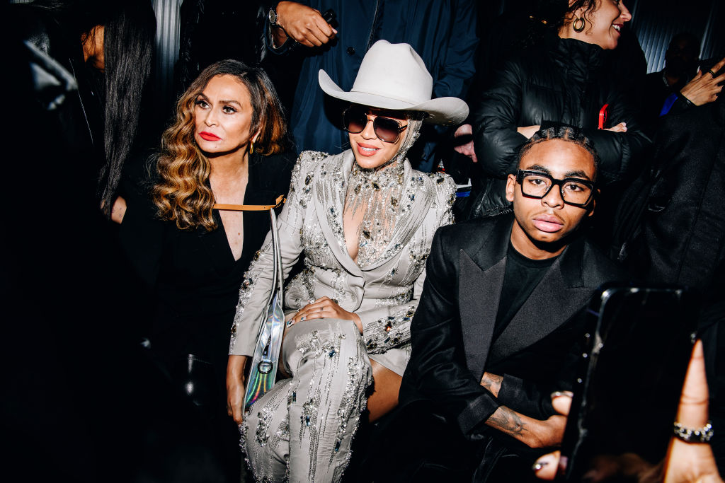 Tina Knowles and Beyoncé attend the Luar ready-to-wear fall 2024 show in February. Photo / Getty Images