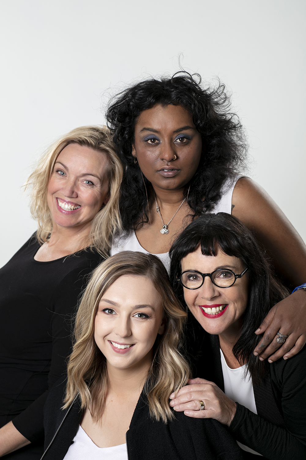 The four comedians will be performing at the New Zealand International Comedy Festival this April. Photo / Babiche Martens