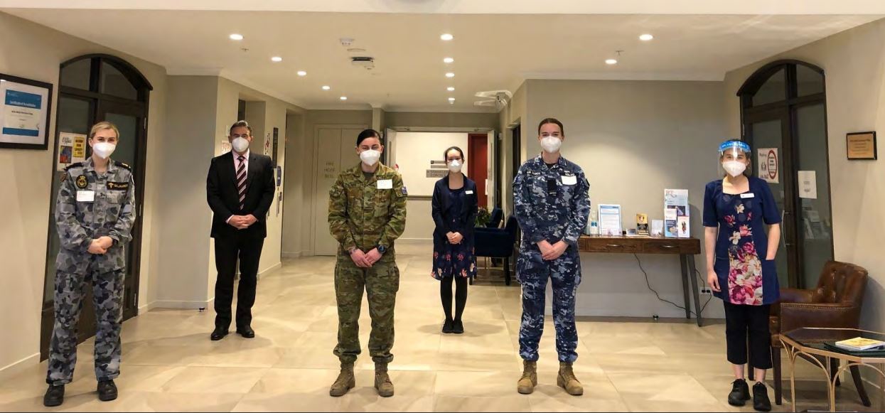 Military brought in at Ryman in Australia to protect residents. Photo / Ryman Healthcare
