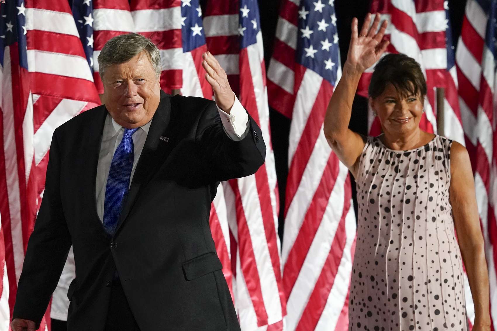 Viktor Knavs and Amalija Knavs, parents of Melania Trump, in 2020. Photo / AP