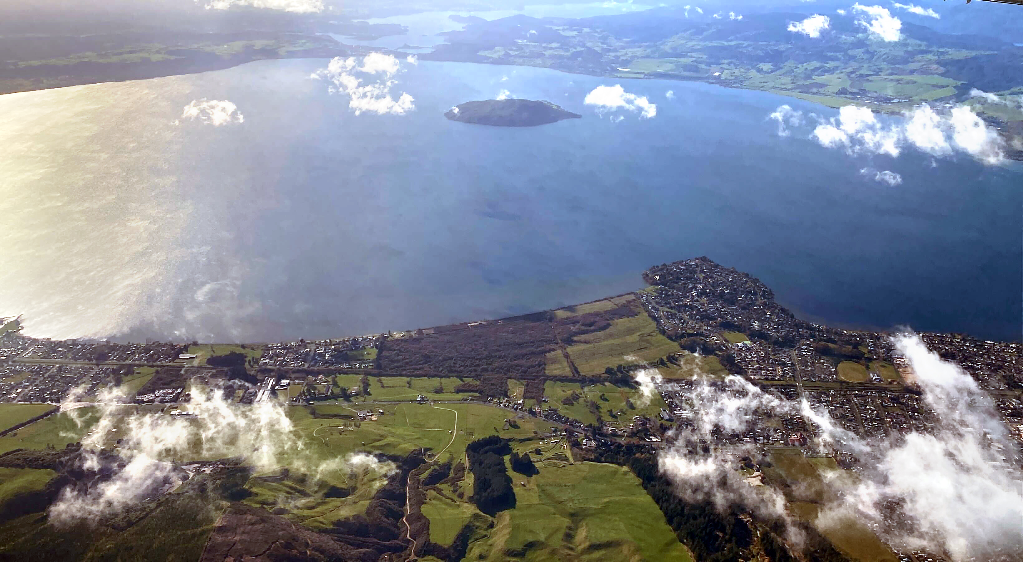 Rotorua sits within a caldera -  the hollow that forms after a volcanic eruption. Photo / Felix Desmarais
