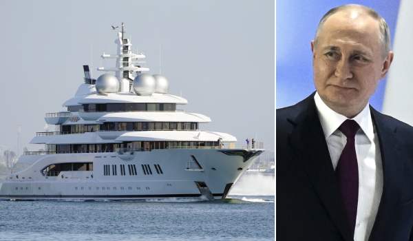 The $325 million superyacht Amadea was seized by the United States last year from a sanctioned Russian oligarch. Photos / AP