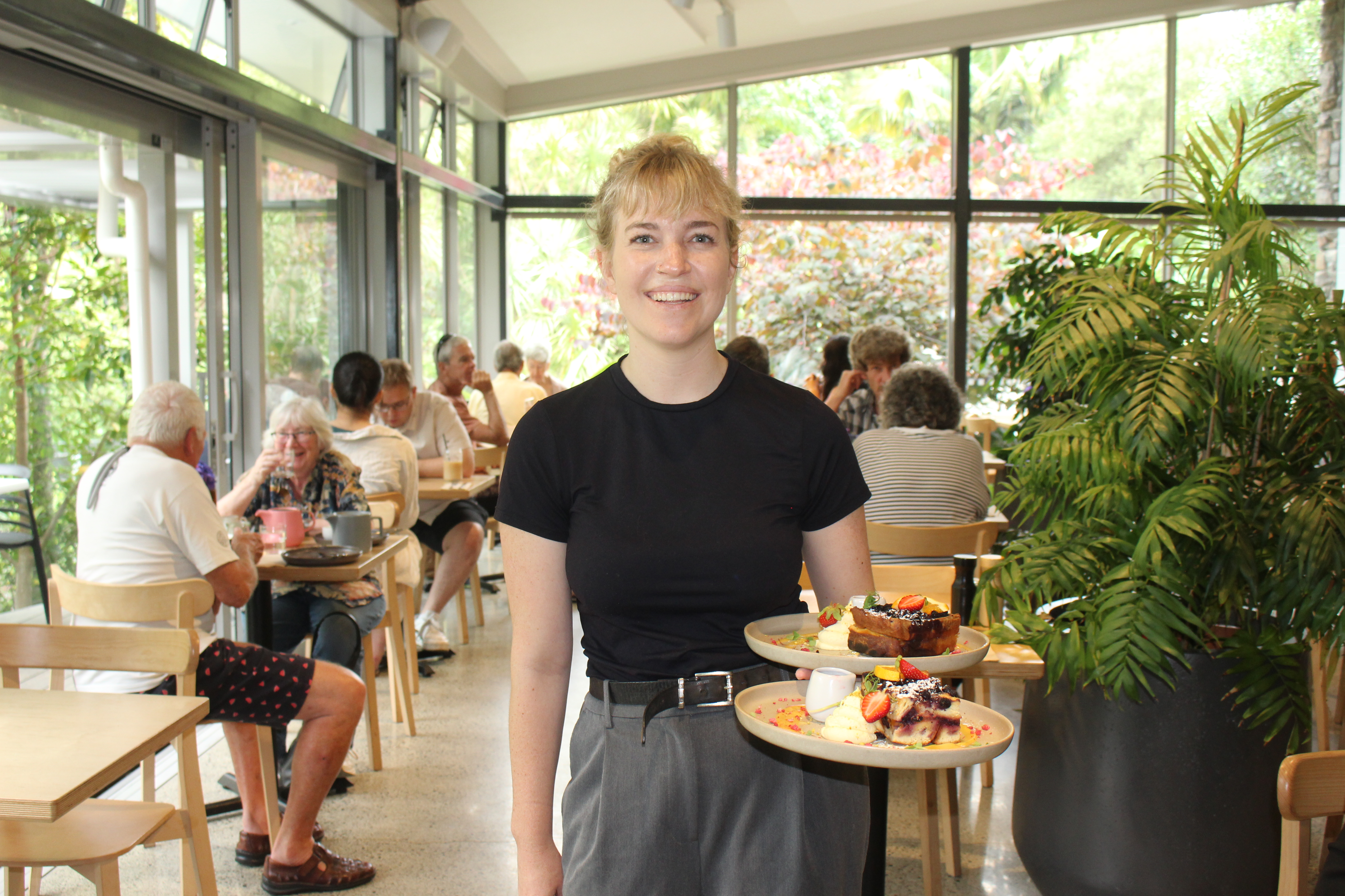 Lily Grau, owner of Quail Cafe in Whangārei Quarry Gardens, says this summer has been her best yet. Photo / Denise Piper
