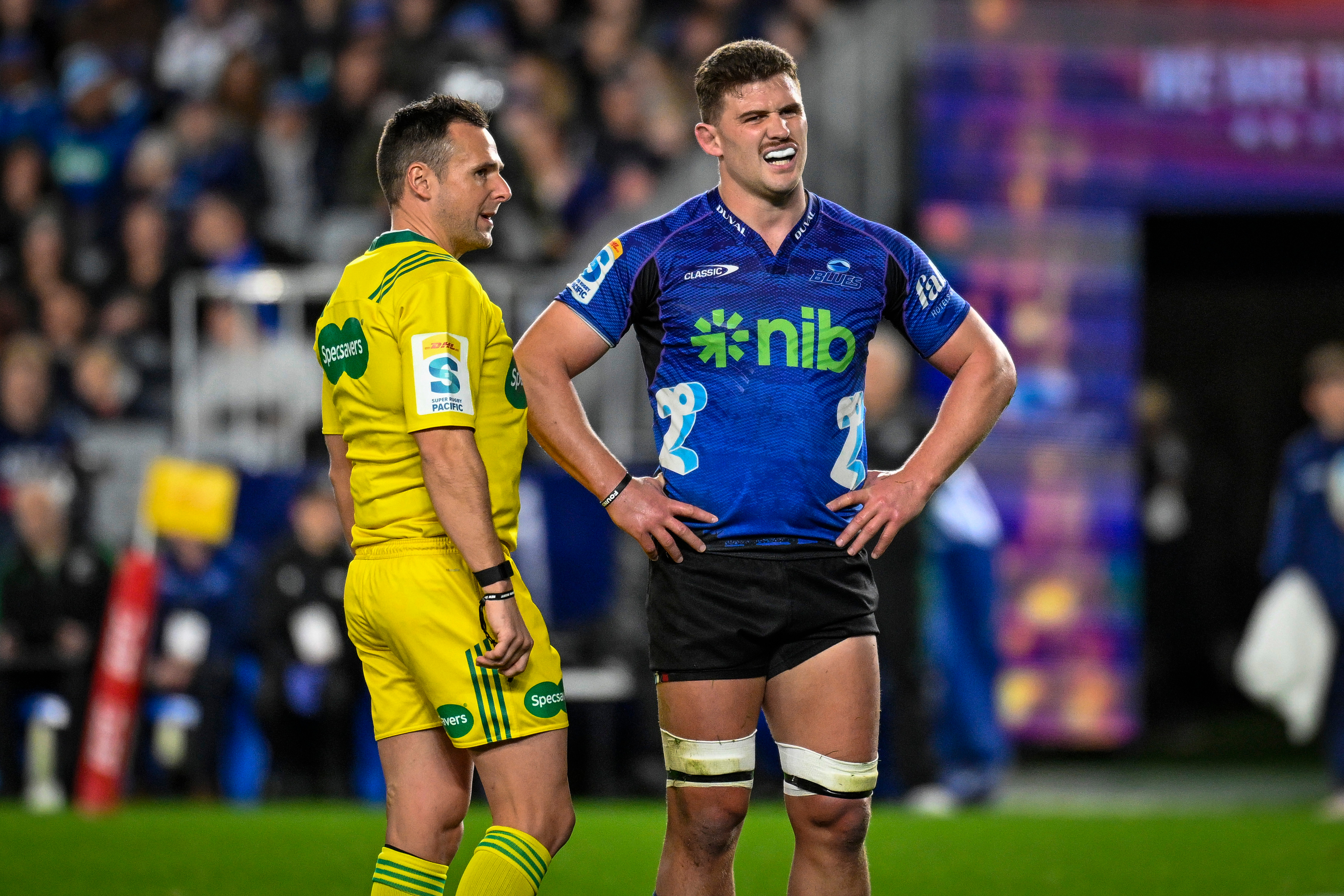 Dalton Papali'i is on track to play more than 100 matches for the Blues before continuing his career in France. Photo / Photosport