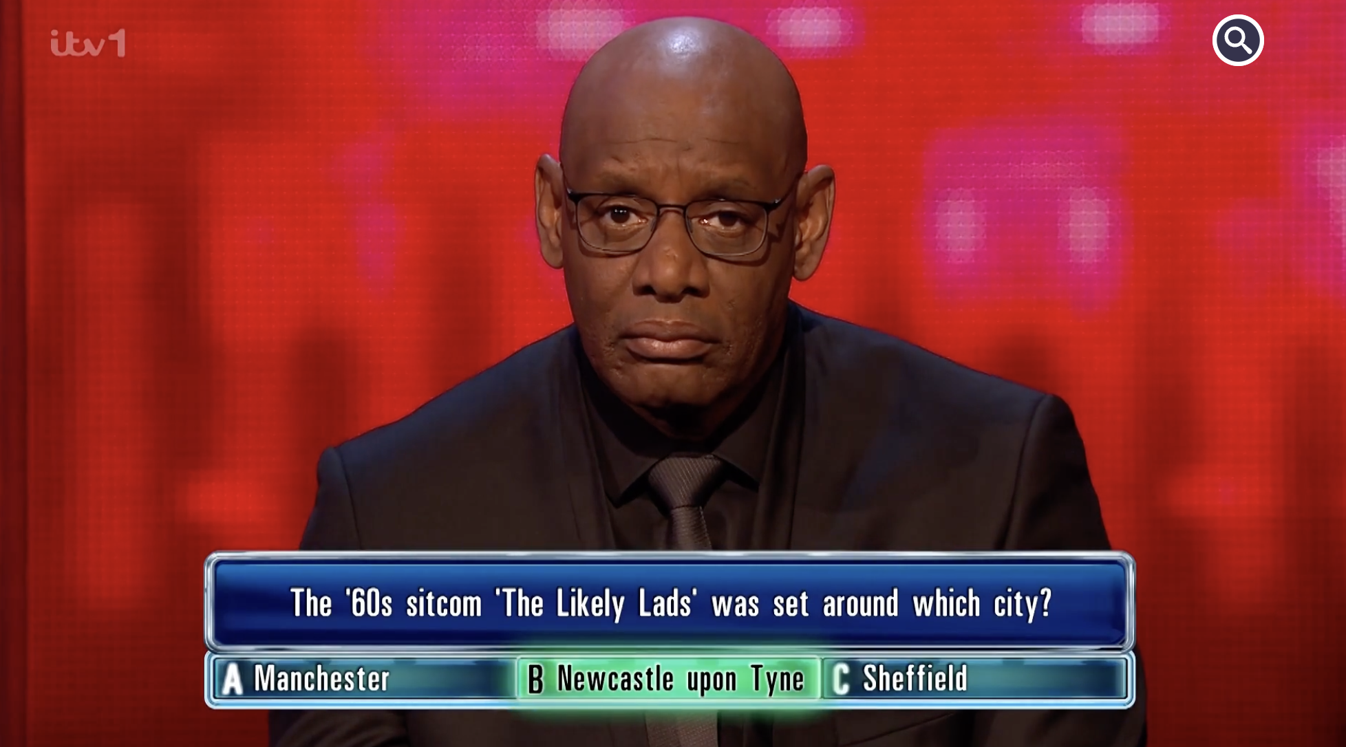 Shaun Wallace got the question right after the contestant failed to answer. Photo / ITV