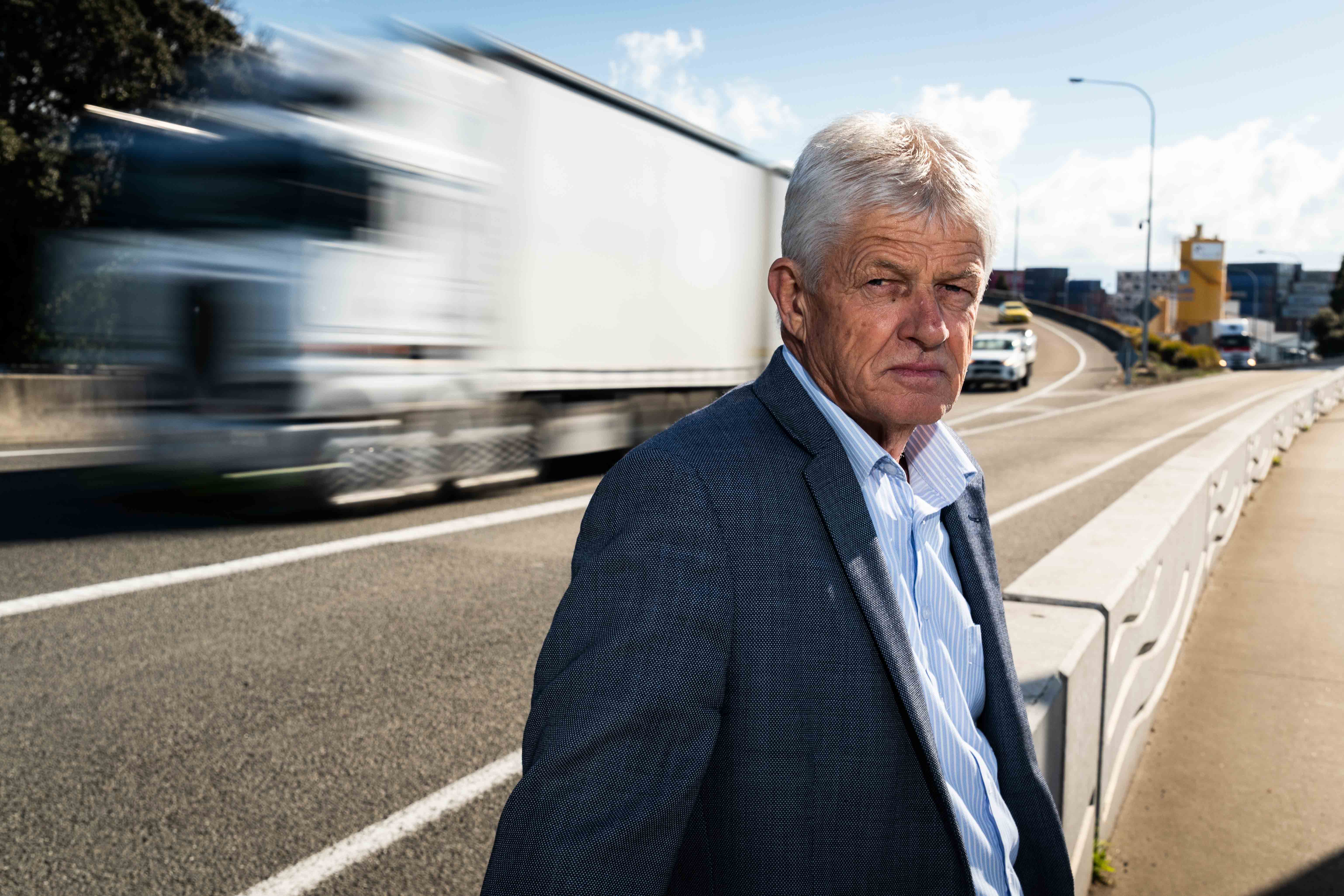 Among Tauranga independent candidate Larry Baldock's main campaign issues is Tauranga's roading network. Photo / Alex Cairns