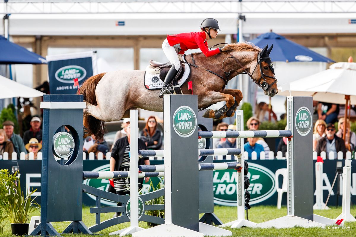Flash back to 2018 when teen Briar Burnett-Grant became the youngest to ever win the Olympic Cup as Showjumper of the Year. Photo / Libby Law Photography