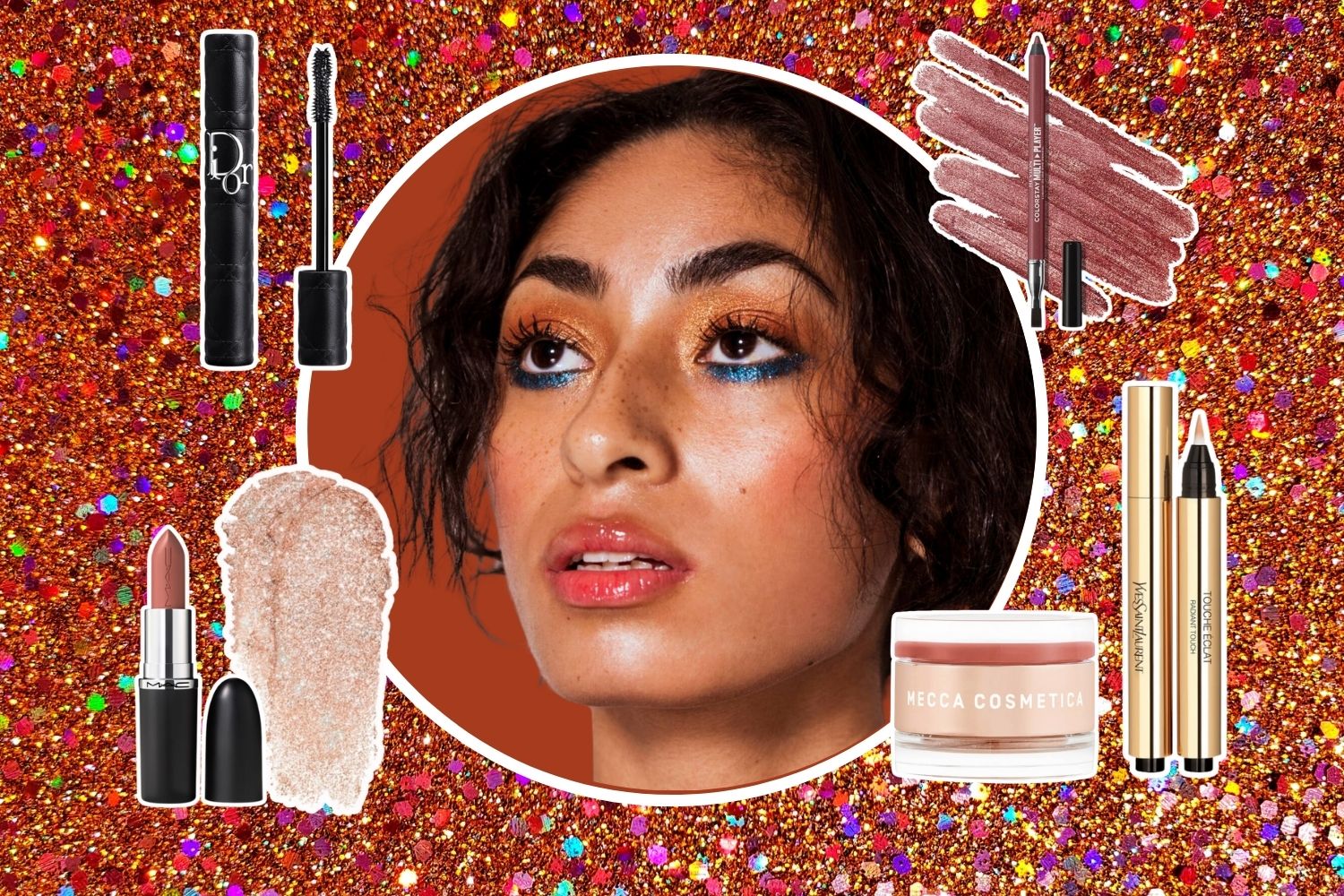 Arm yourself with our picks of sparkly, shimmery and shiny products to don to your next summer soiree. Photo / Carolyn Haslett