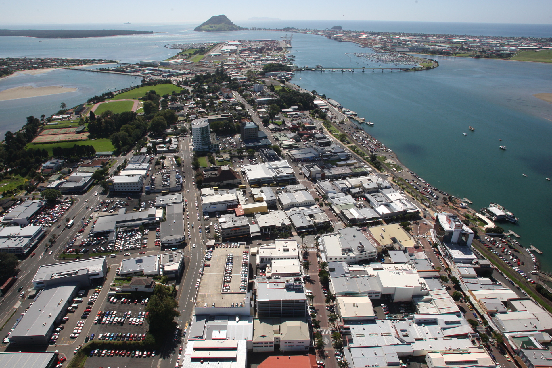 Tauranga CBD from the air. Photo / NZME  