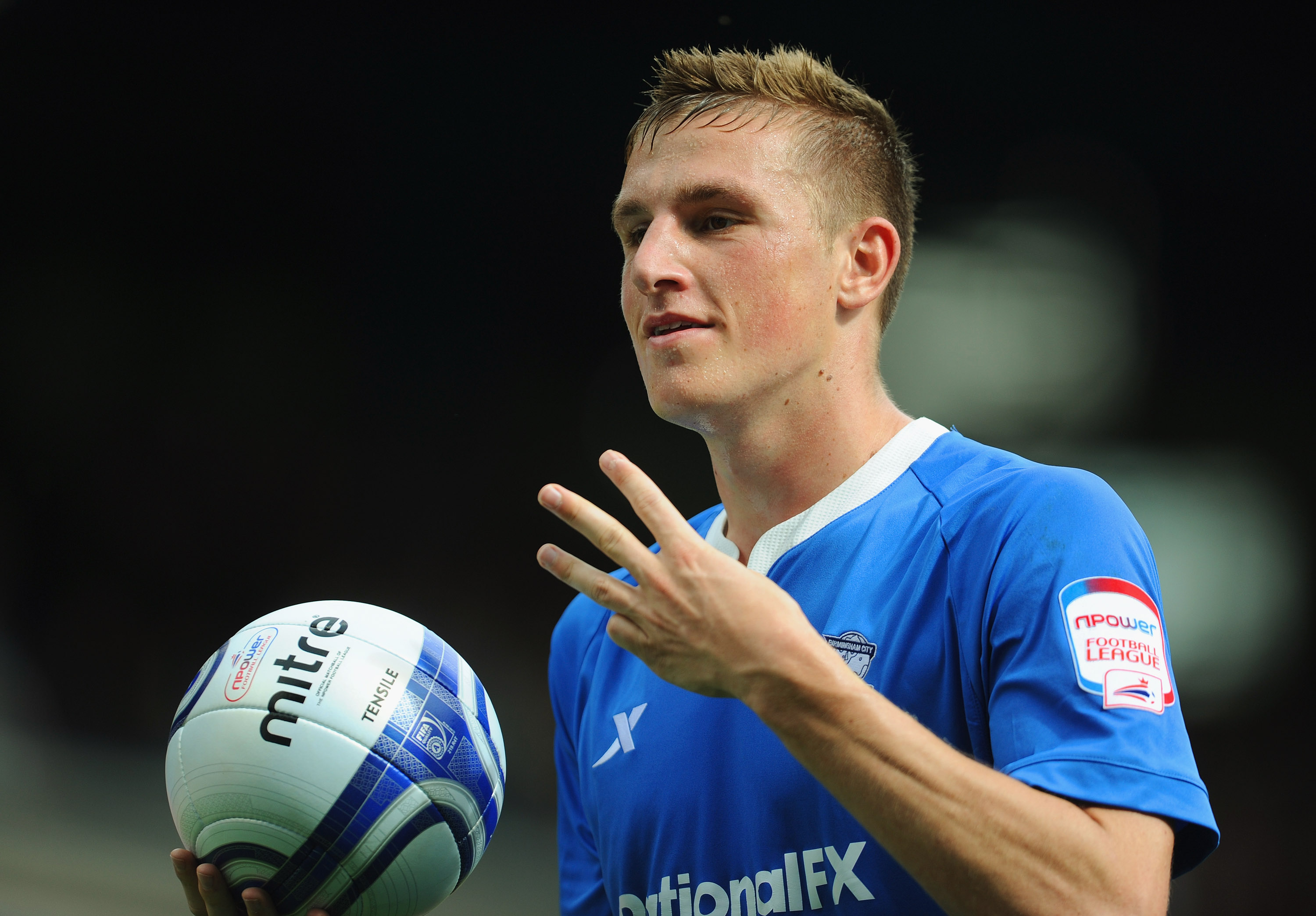 Here's a photo of Wood celebrating his hat-trick to make up for the shoddy video. Photo / Getty