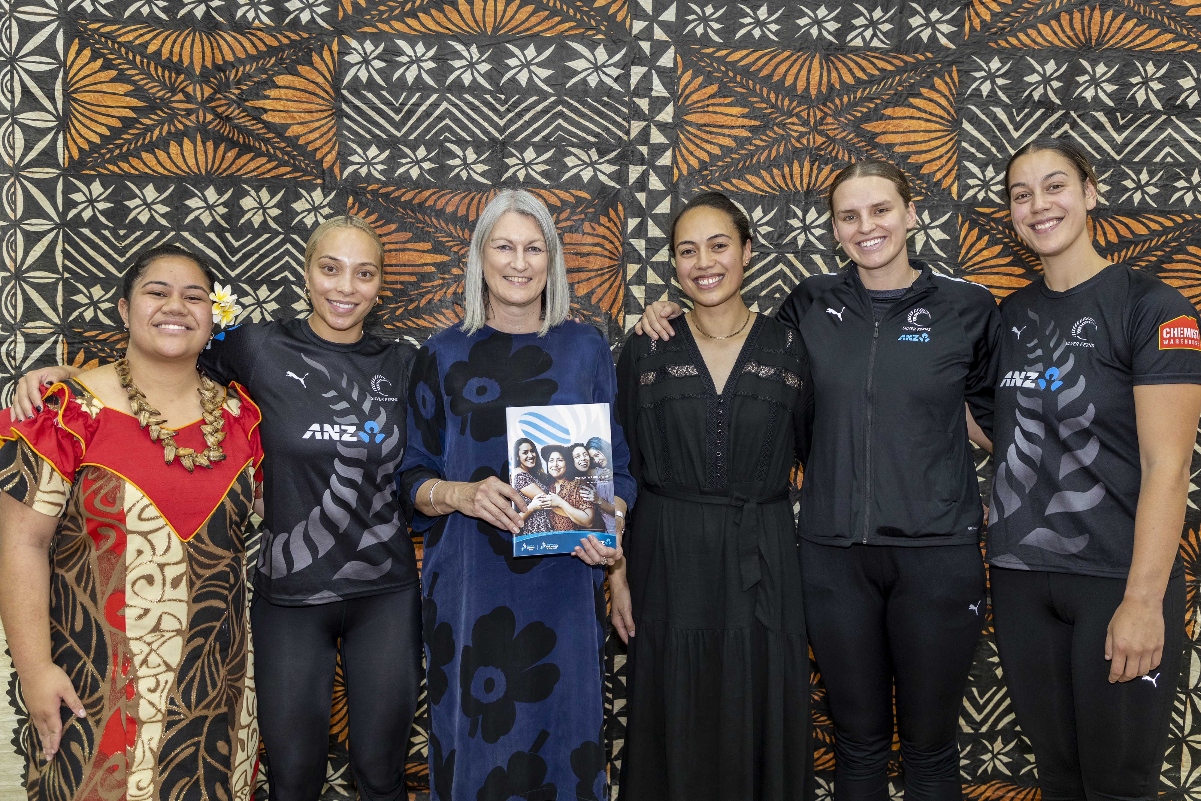ANZ CEO Antonio Watson and guests at the launch of Watch Wāhine Win research report at McAuley High School. Photo / Supplied