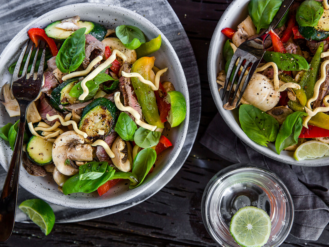 Beef noodle salad. Picture / Babiche Martens