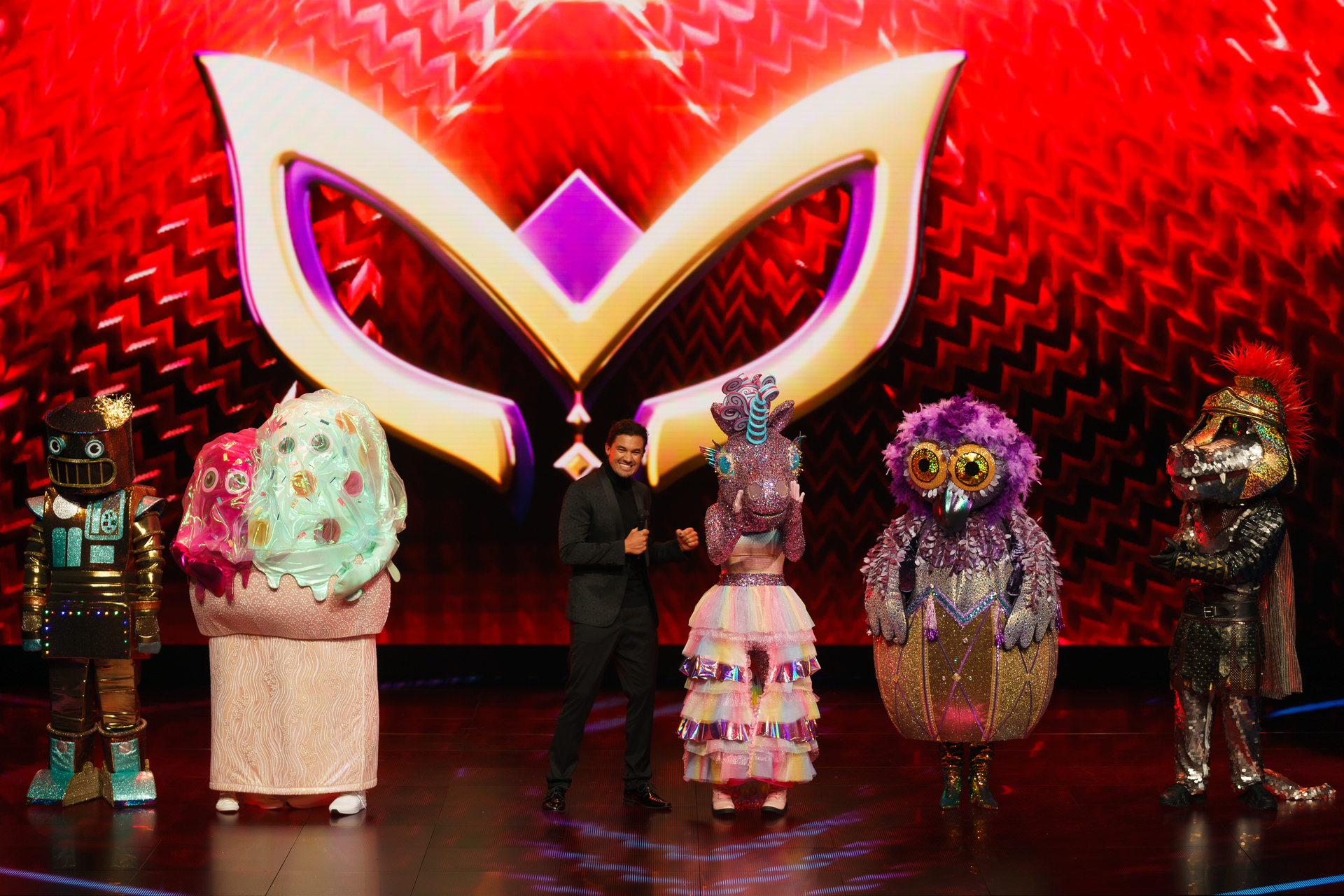 Tonight, five masked singers compete and one is revealed. Photo / Warner Brothers Discovery