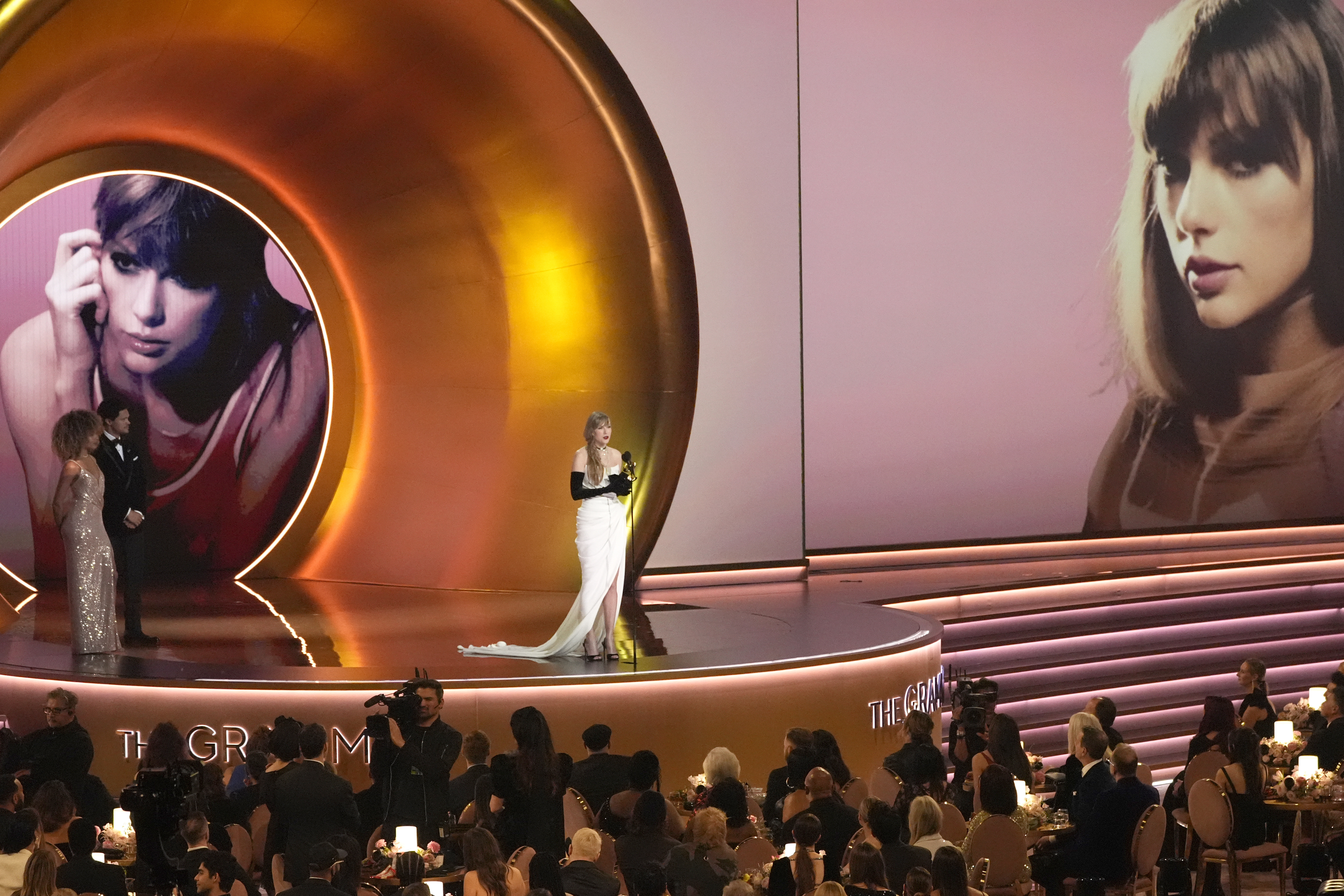 After winning Best Pop Vocal Album for ‘Midnights’ Taylor Swift revealed she is releasing her new album The Tortured Poets Department on April 19. Photo / AP