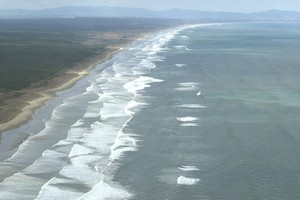 The 15.85m ketch The Never Ending was 18km off 90 Mile Beach when police and Coastguard left it unoccupied and unsecured. Photo / NZME