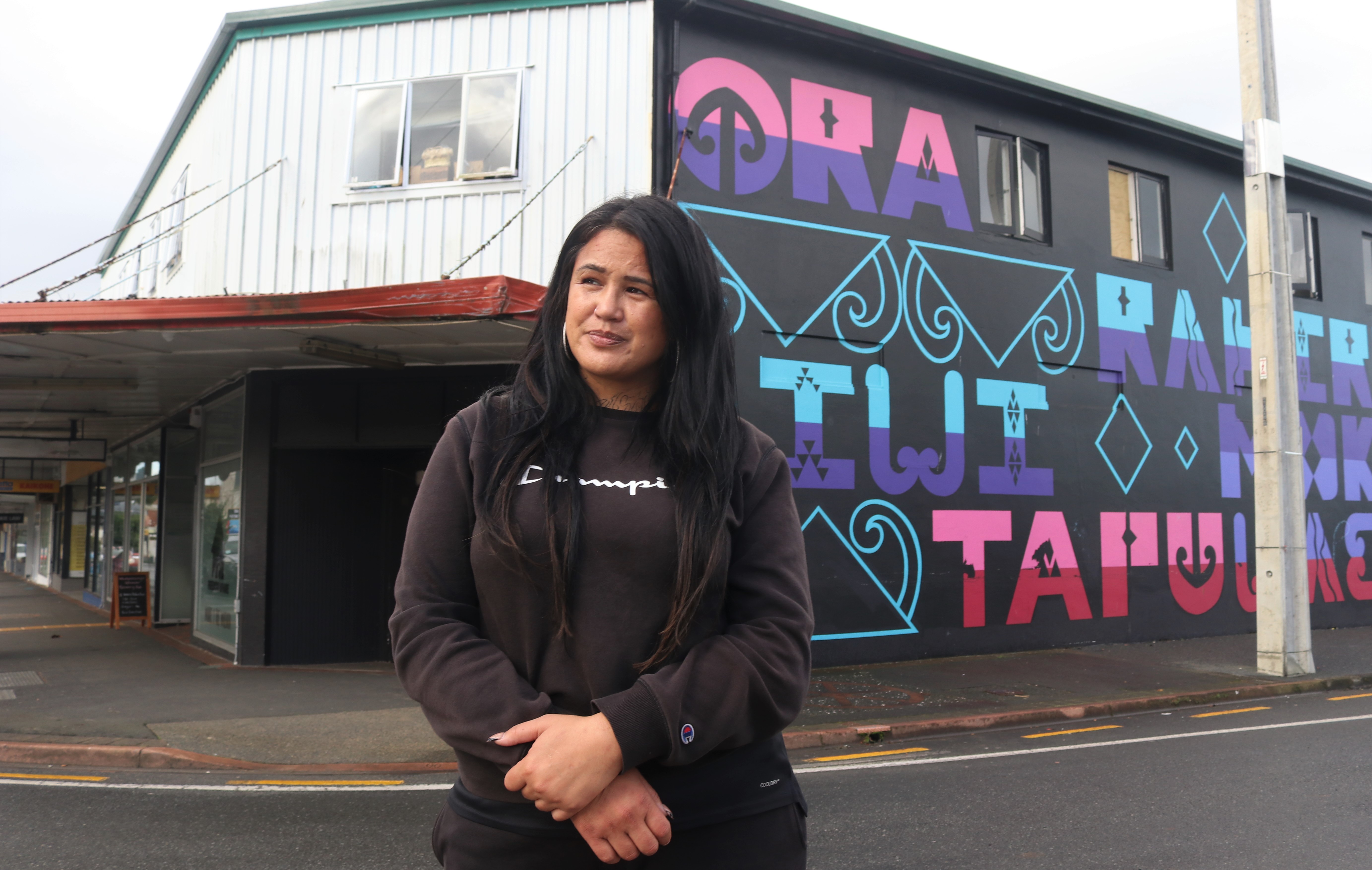 Lesley Allan, who had to move out of her home of the past year with just hours’ notice, said Freedom Whare had given its residents — herself included — the stability they needed to begin their journey to recovery. Photo / Peter de Graaf