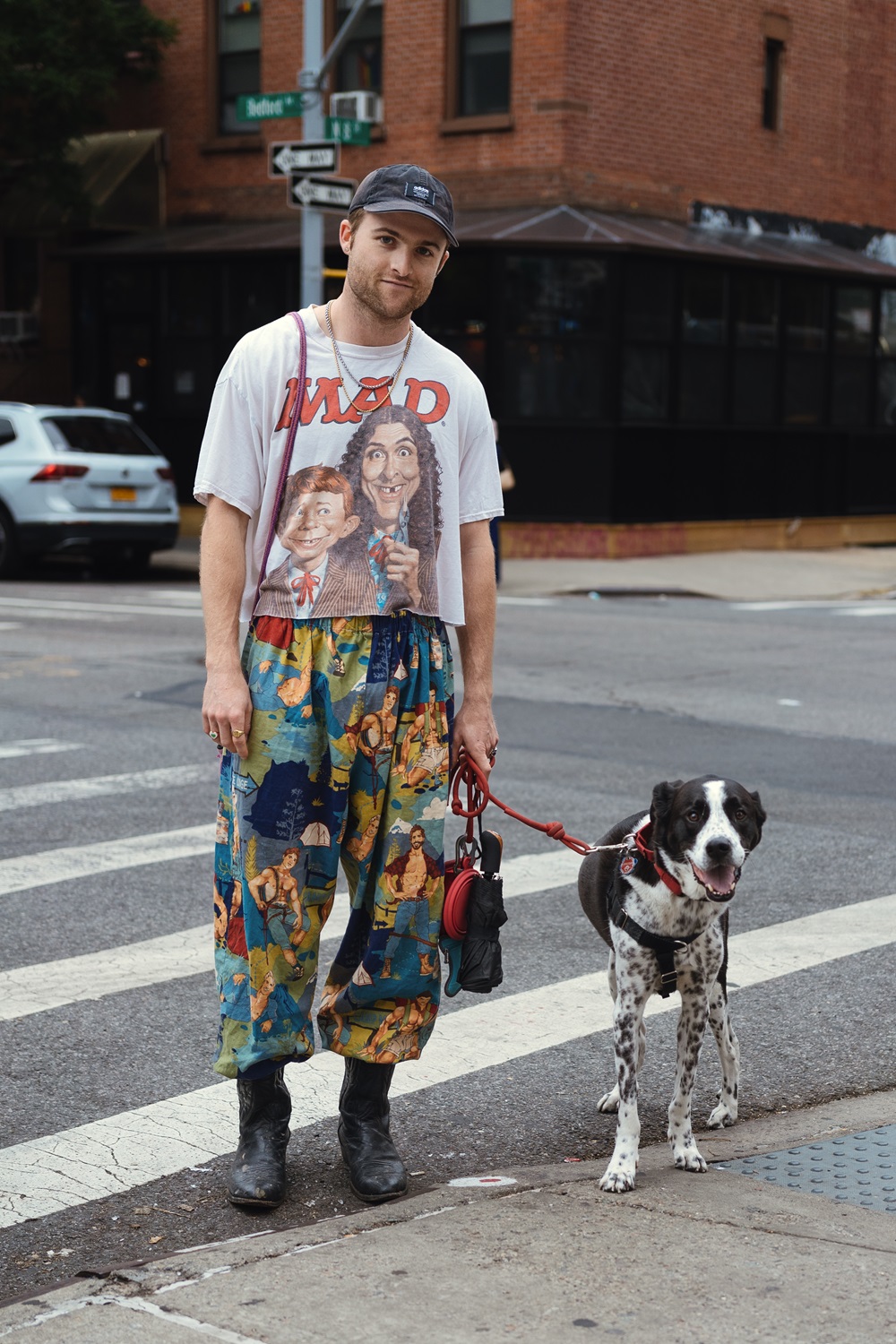 “I met my partner at a dog park. We go
to Lucky Dog a lot because it’s dog friendly.