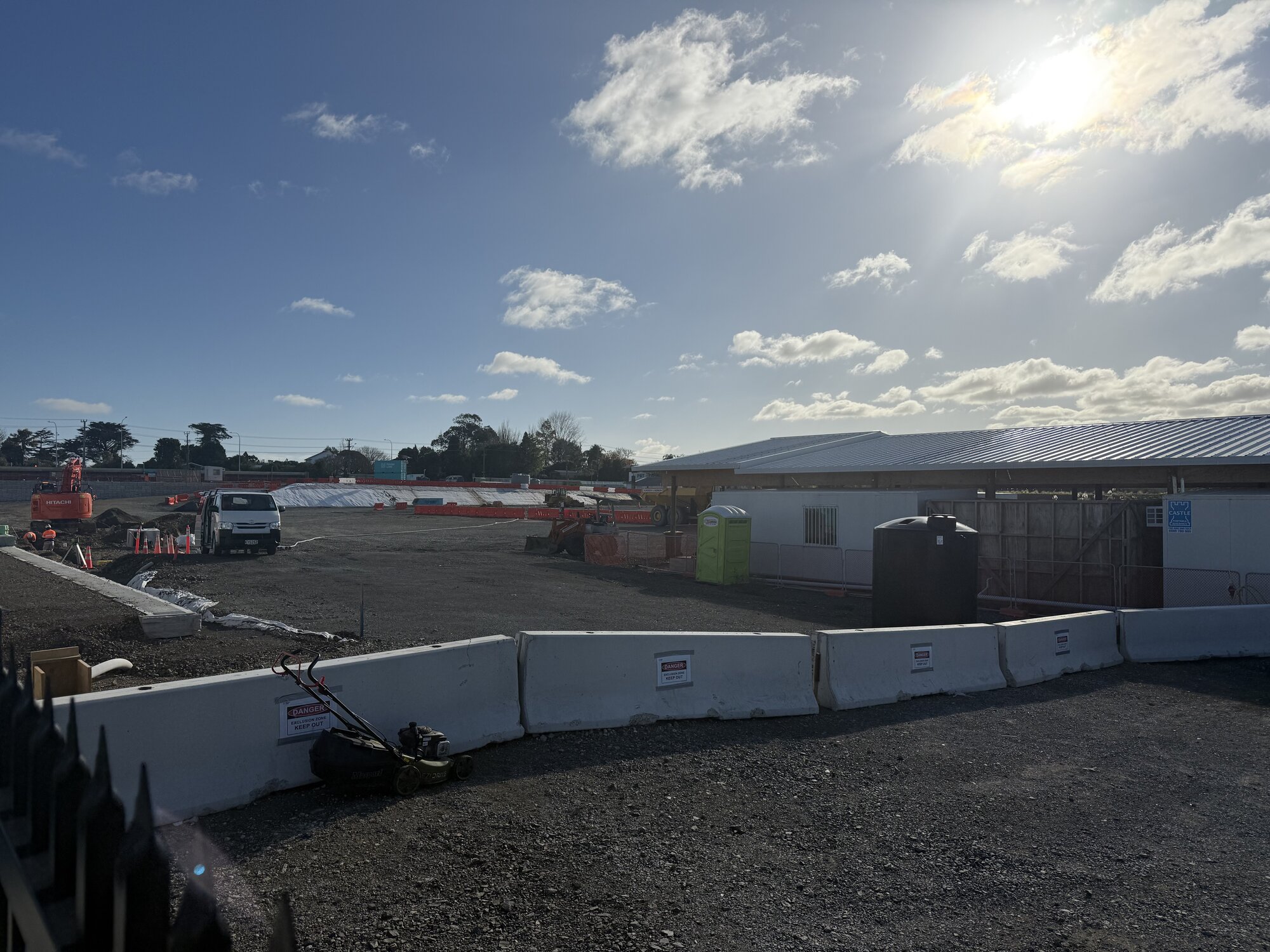 The Amazon Web Services data centre construction site at Westgate, northwest Auckland, pictured last Monday. Photo / Chris Keall