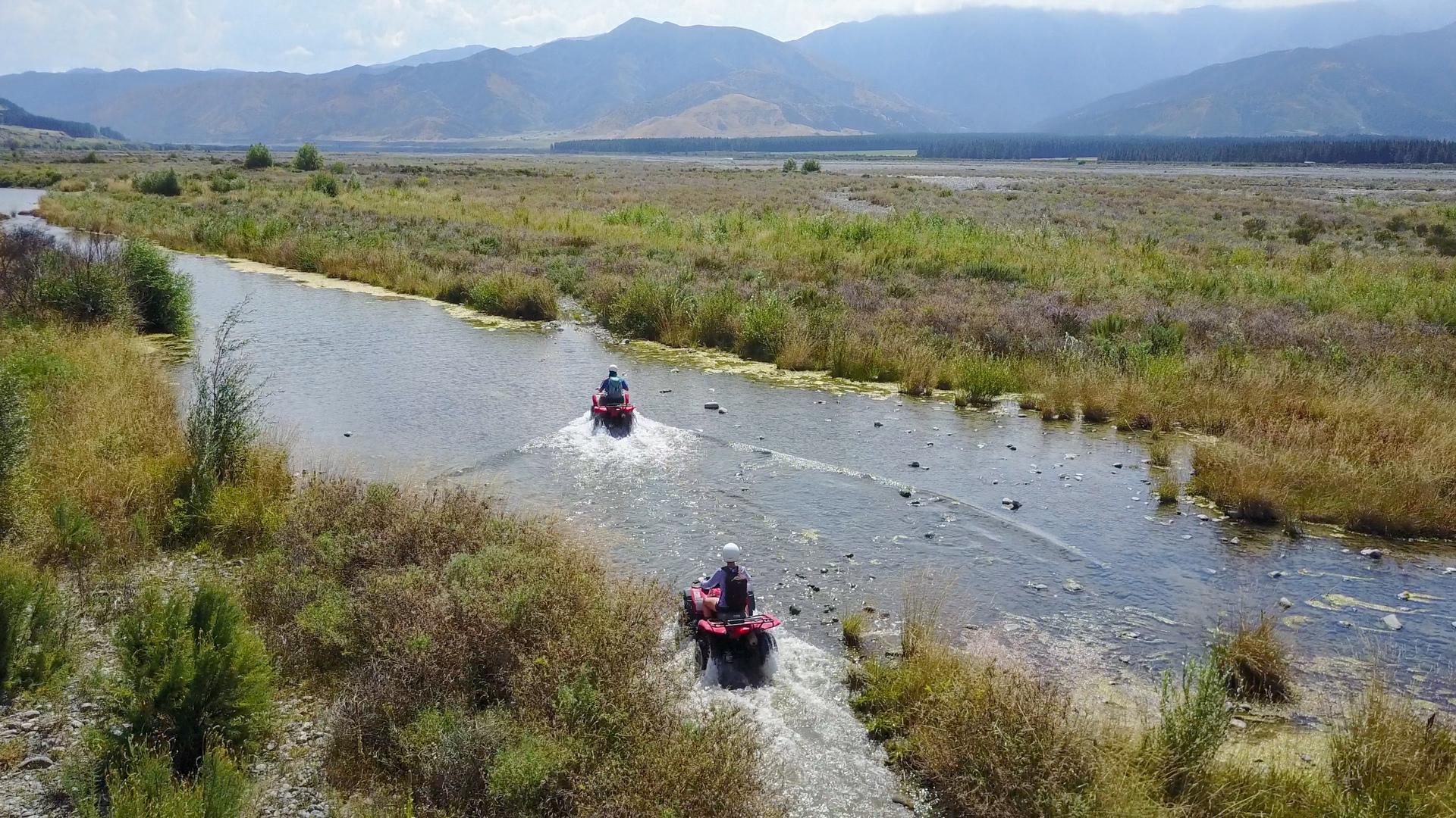 Quad biking fun at Hanmer Springs. Photo / Hanmer Springs Attractions