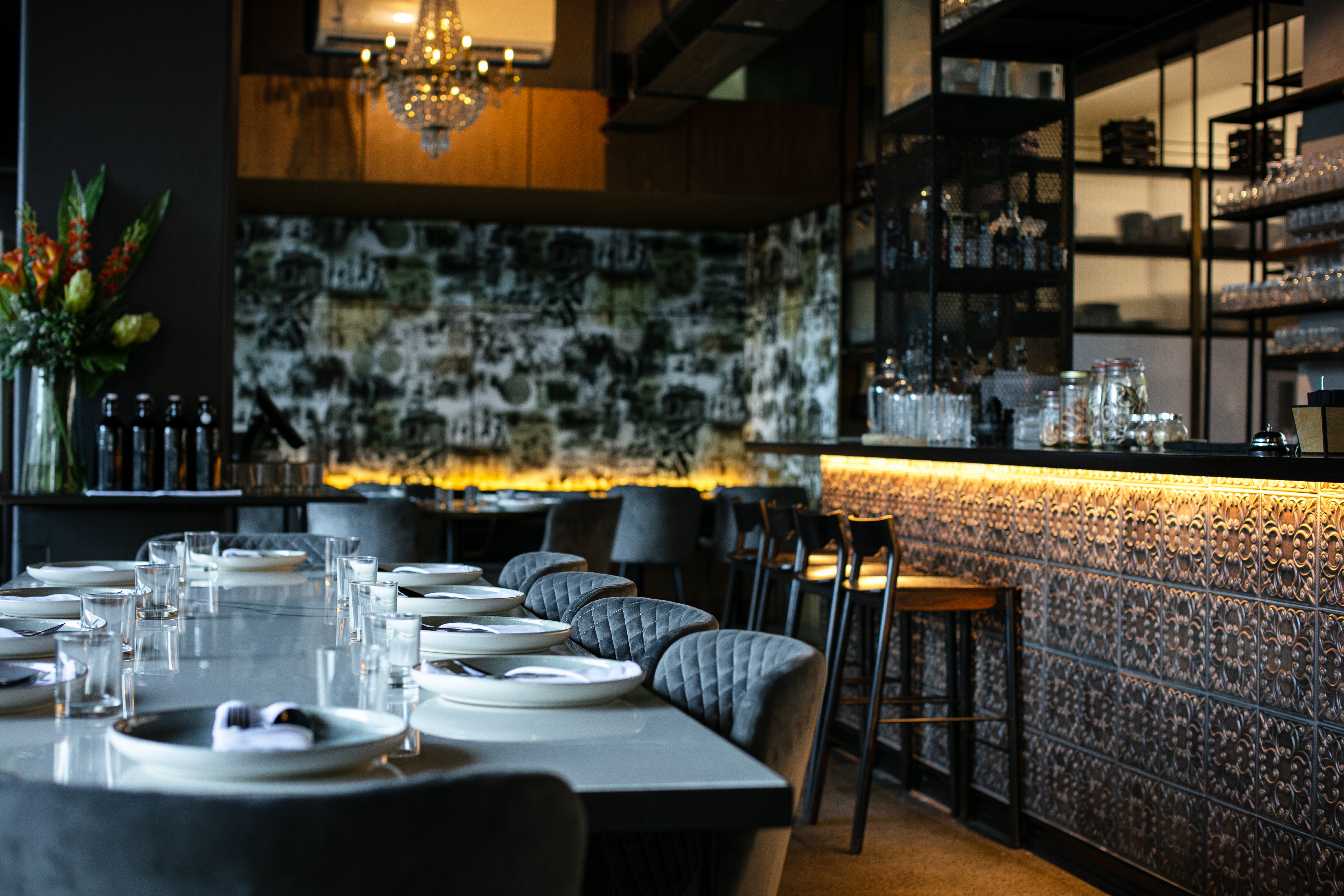 The dining room at Times of India restaurant is charming mix of thoughtful music and mood lighting. Photo / Babiche Martens