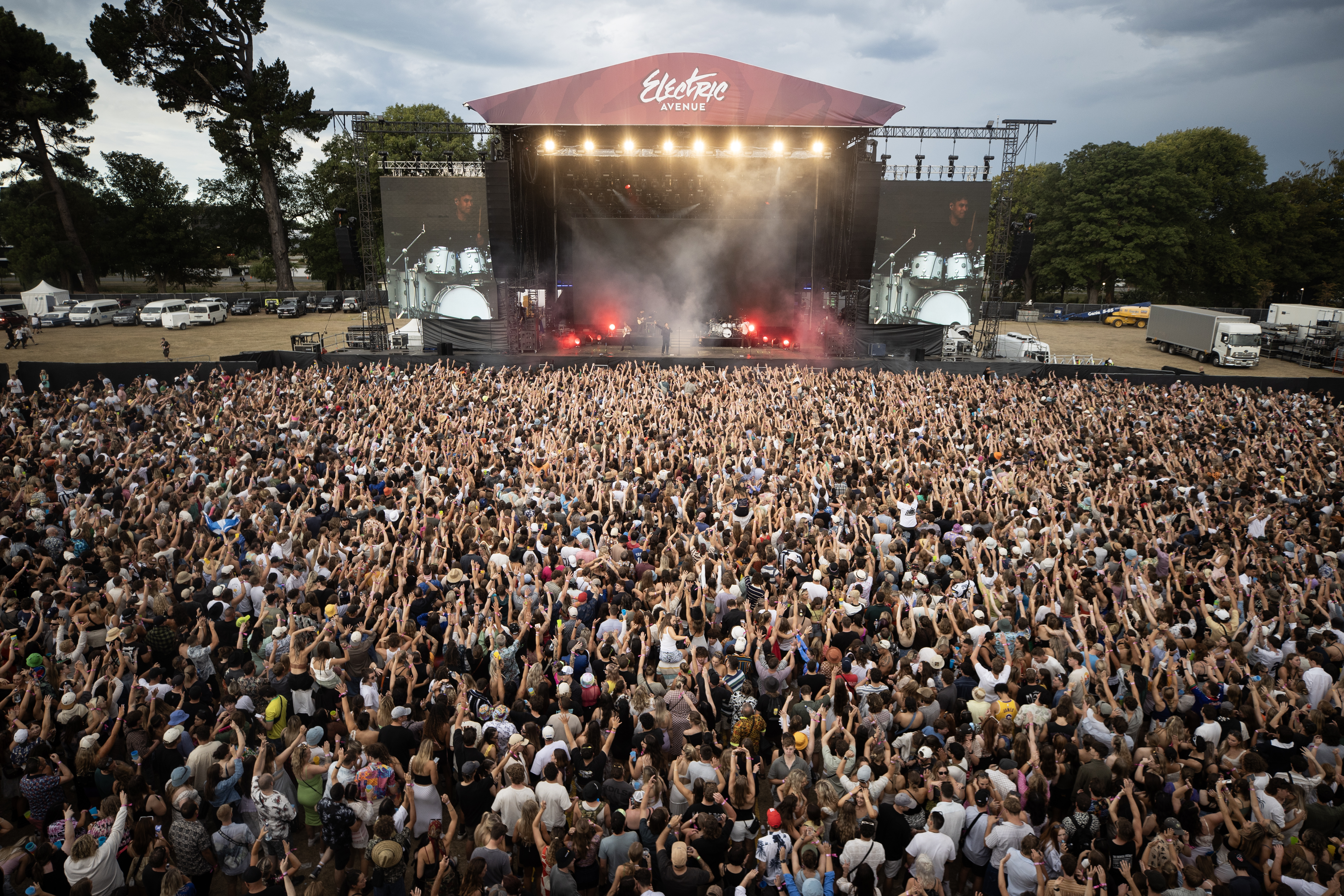 Christchurch's biggest party returned for its ninth year with 35,000 concertgoers packing into Hagley Park. Photo / George Heard