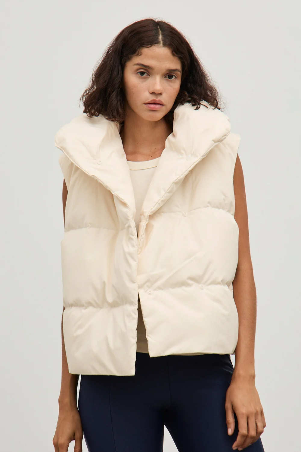 These puffy vests are go-everywhere wear. Photo / Maggie Marilyn