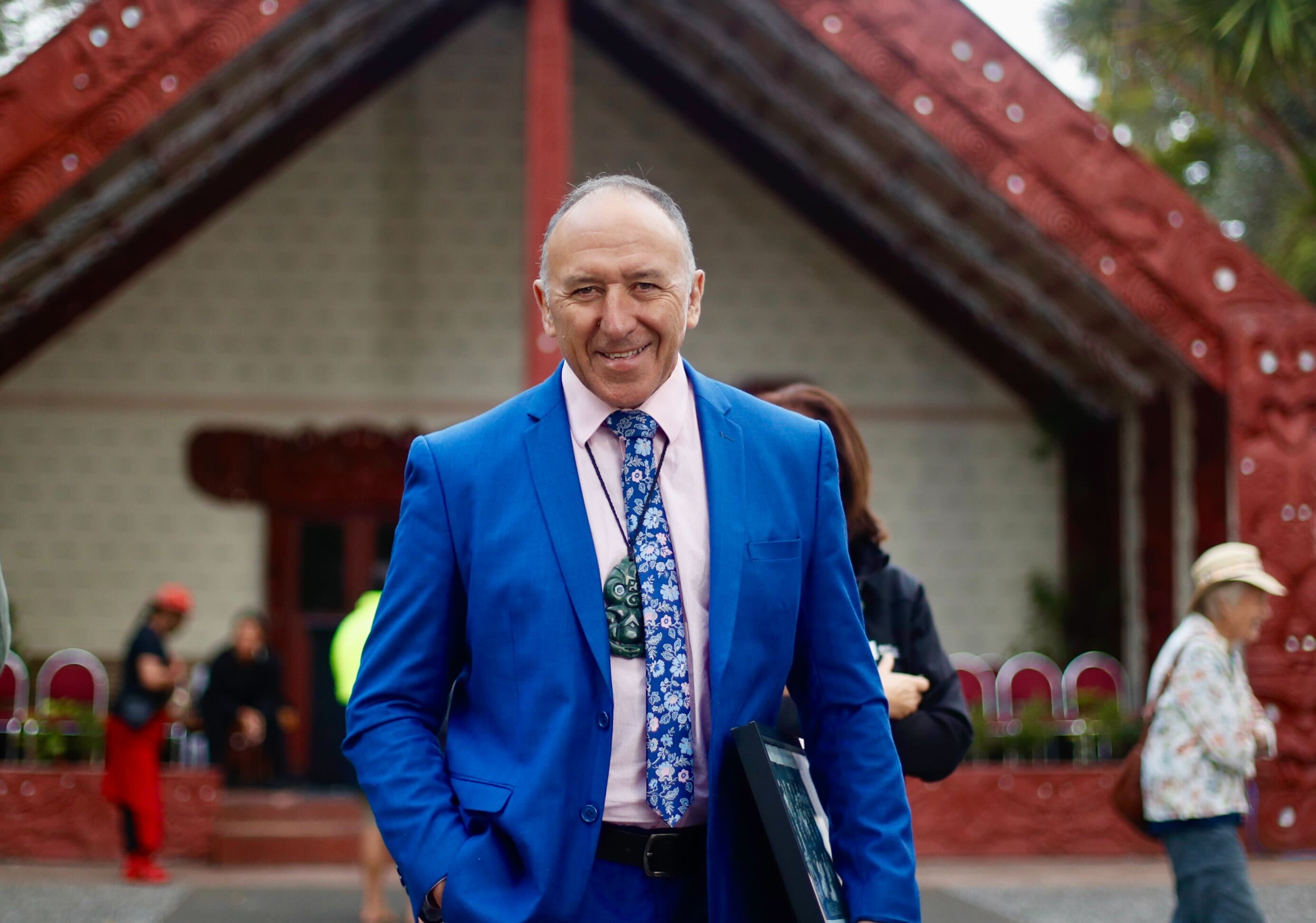 Outgoing Waitangi National Trust board chairman Pita Tipene had organised his last Waitangi celebration. Photo / Dean Purcell