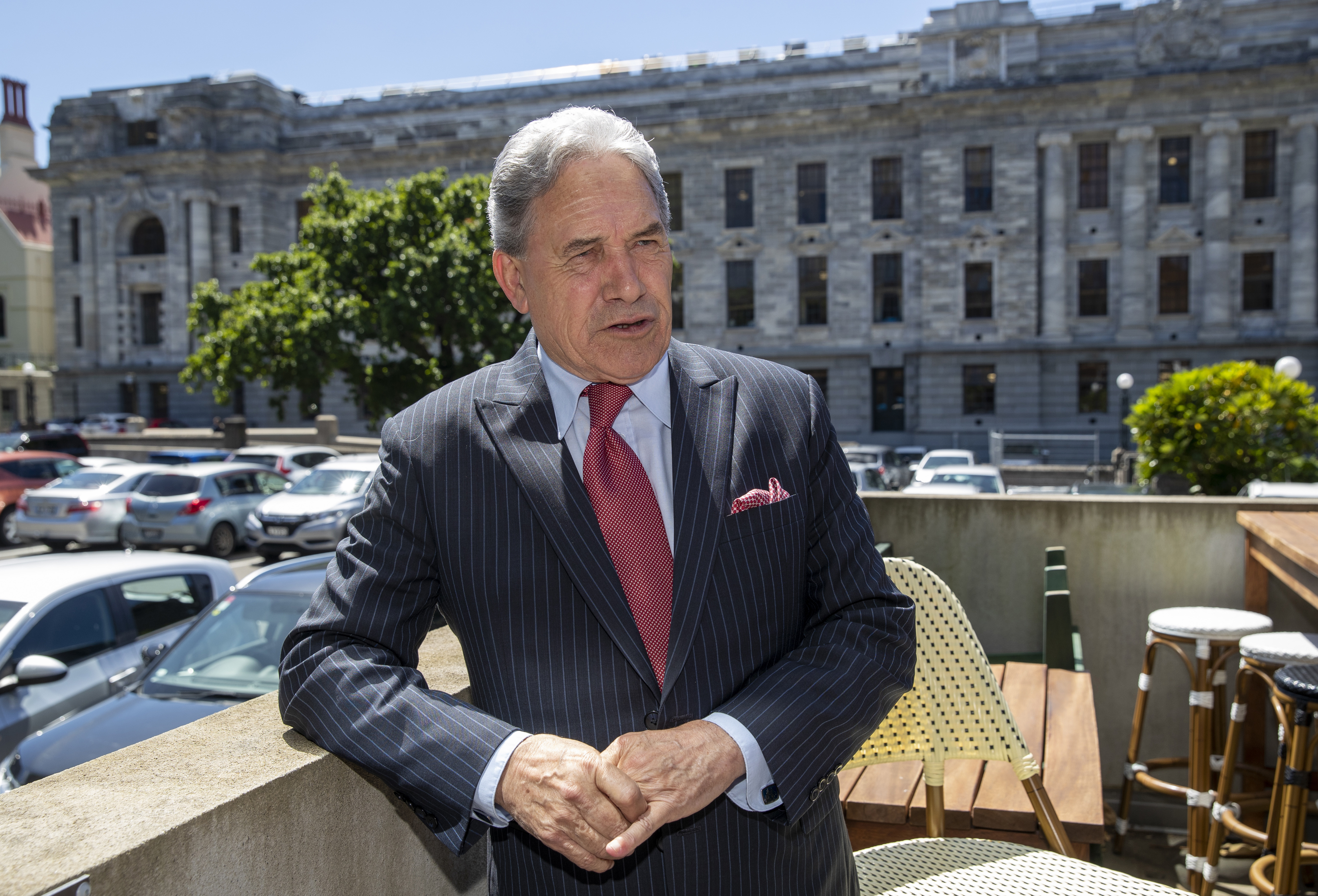 Rejecting Labour does not mean New Zealand First will be running off to the other side, says Winston Peters. Photo / Mark Mitchell
