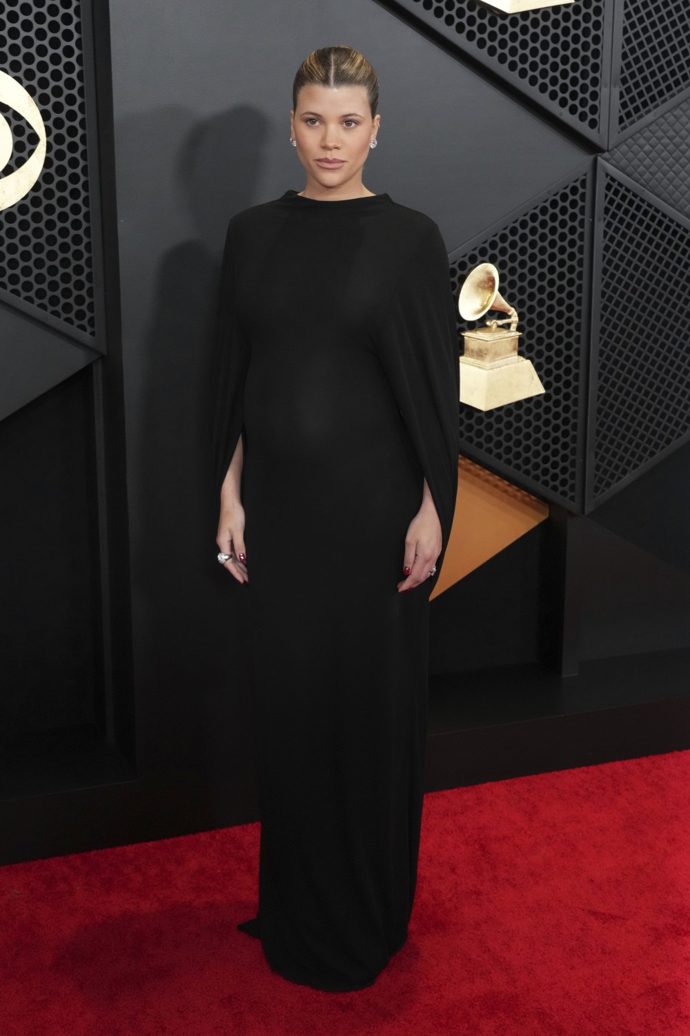 Sofa Richie arrives at the 66th annual Grammy Awards in Los Angeles. Photo / Jordan Strauss, AP