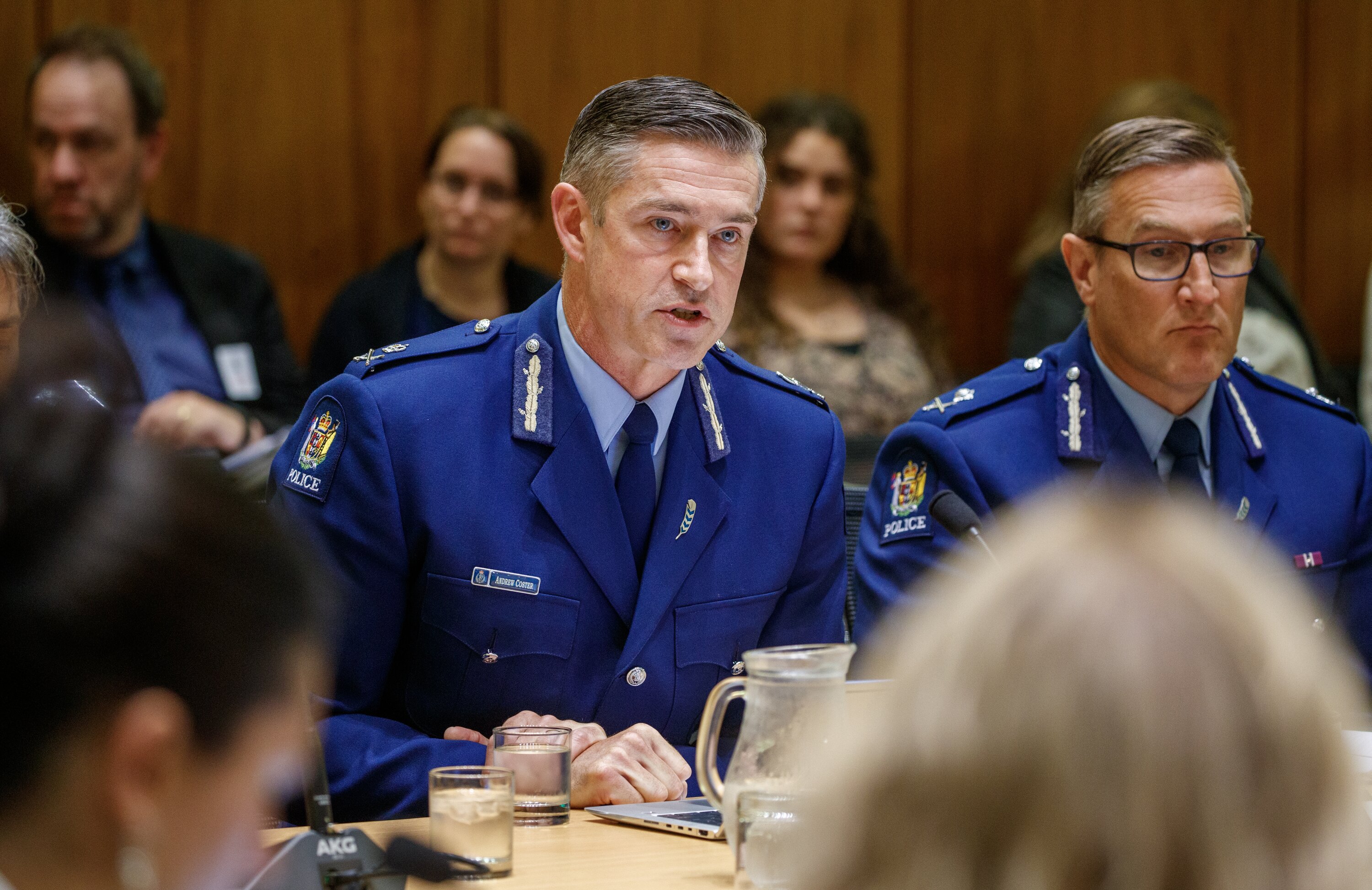 Police Commissioner Andrew Coster (left) and Deputy Commissioner Jevon McSkimming. Photo / Mark Mitchell