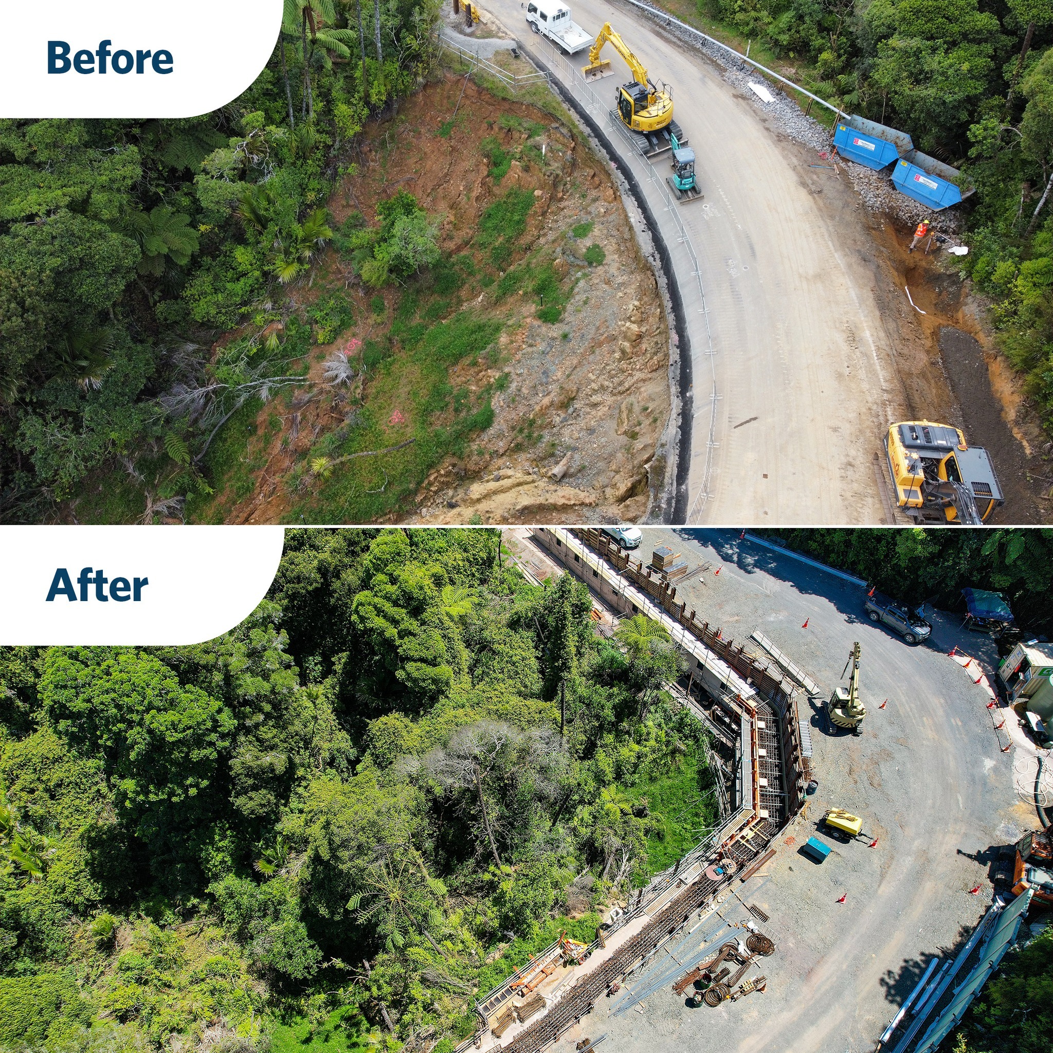 Work on SH1 through the Mangamukas in the Far North is progressing and it is hoped the road will reopen towards the end of the year, much to the delight of Kaitāia Business Association chairman Josh Kirby.