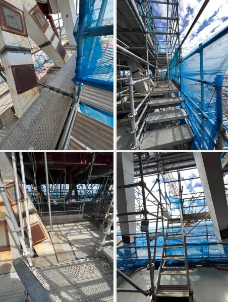 Inside Seascape apartments in Auckland from a report to Auckland Council on February 26. Photo / Leader Scaffolding