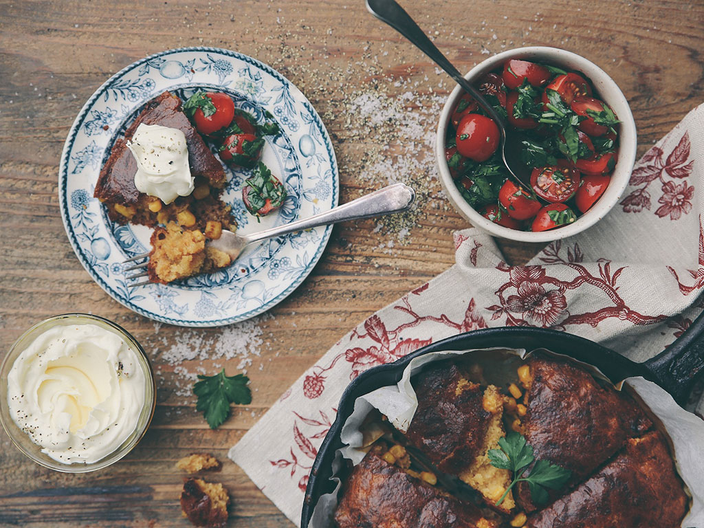 Buttermilk and honey cornbread. Picture / Eleanor Ozich