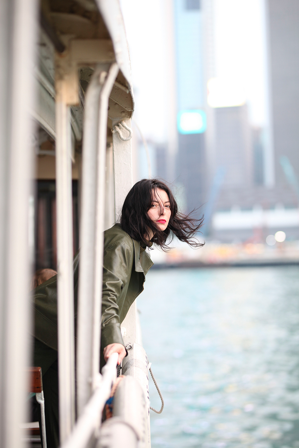 Veronica on the ferry. Picture / Supplied