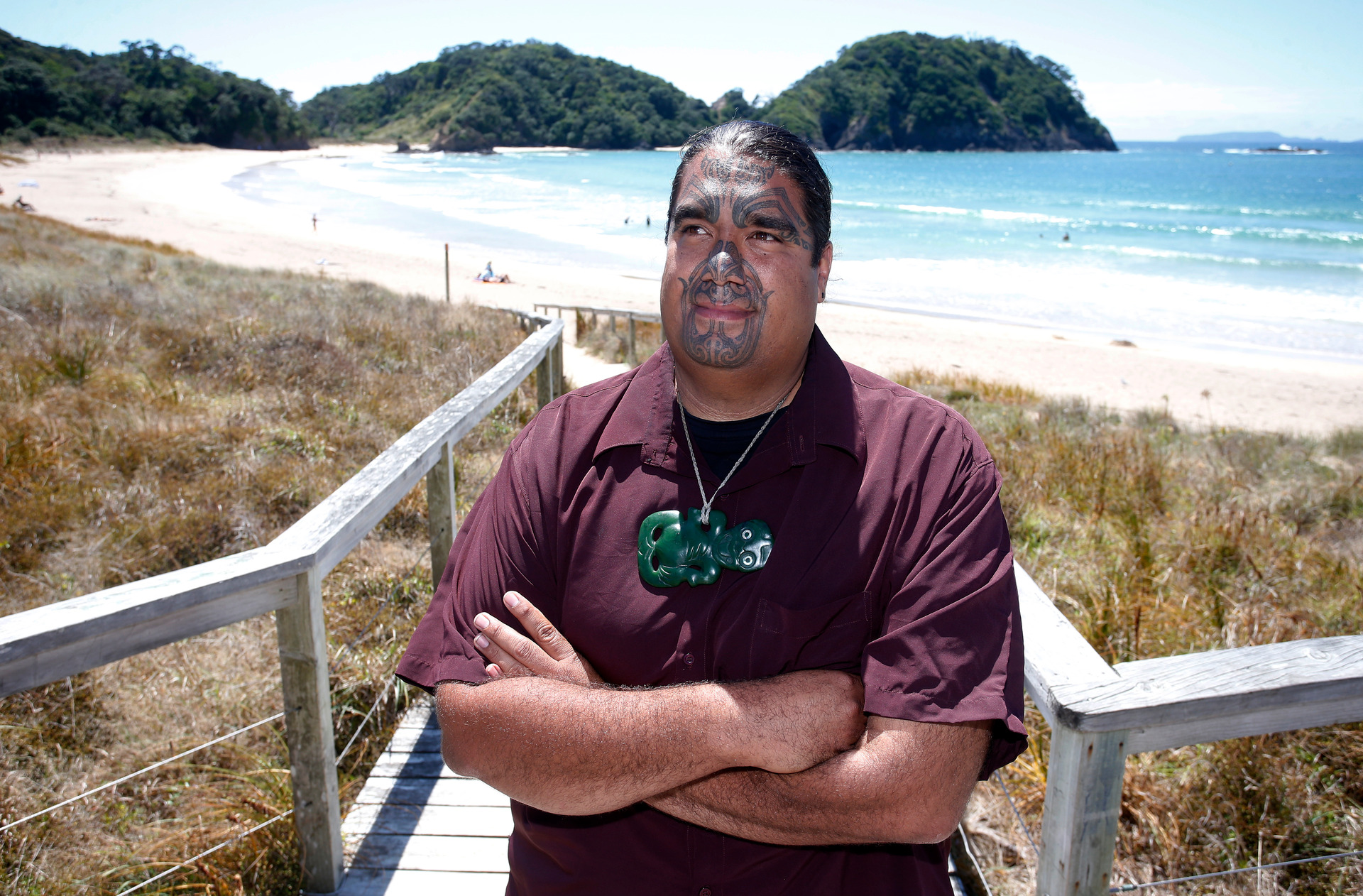 Te Whanau ā Rangiwhakaahu Hapū Trust chairman Aperahama Edwards is urging visitors to visit Matapouri despite a rahui over the Mermaid Pools.
Photo/Michael Cunningham