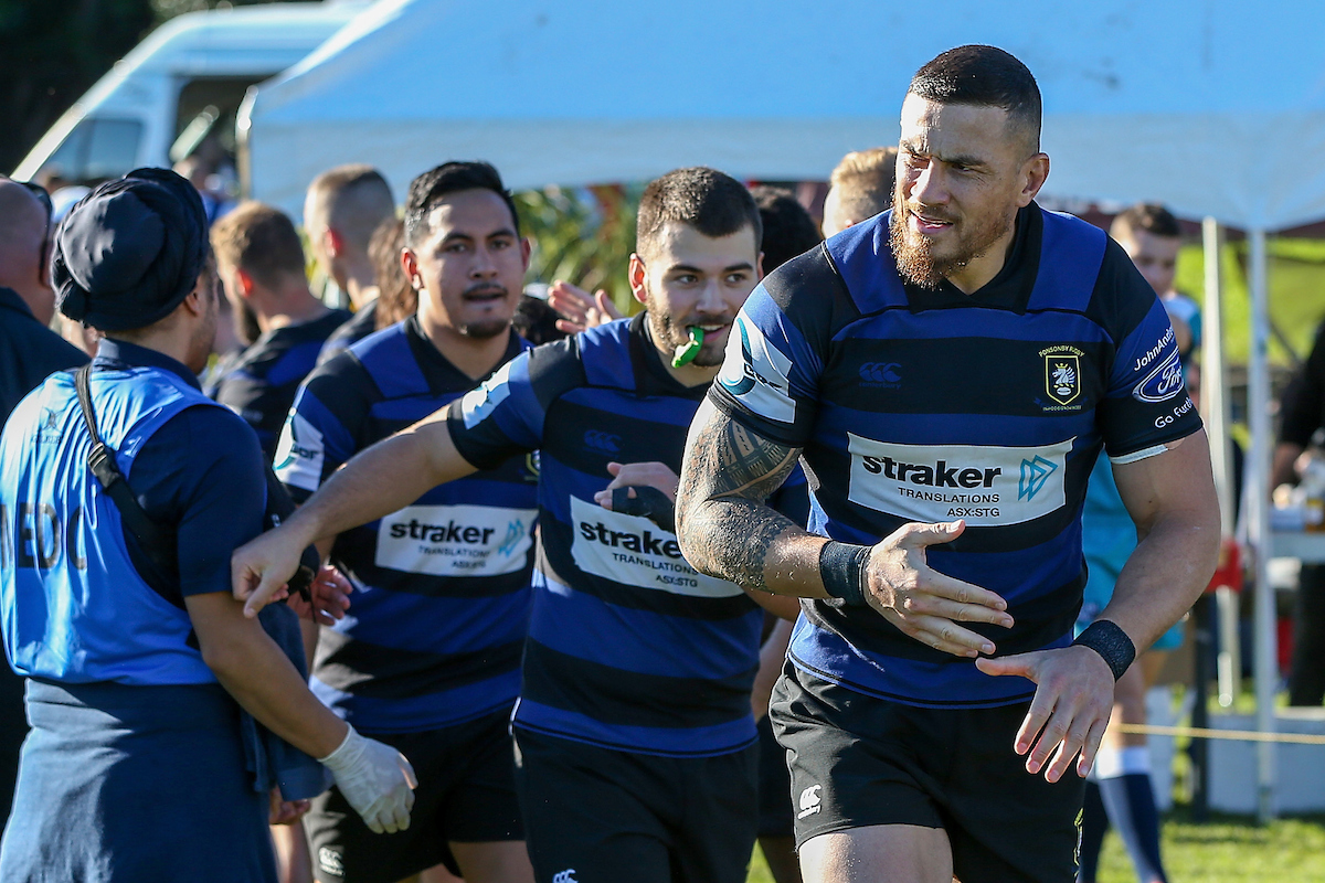 Sonny Bill Williams turns out for Ponsonby in the Premier Club Rugby match between Grammar TEC and Ponsonby at Ōrākei Domain, Auckland, June 29, 2019. Photo / Photosport