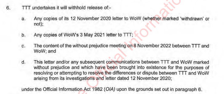 Lawyers acting for Waipareira repeatedly tried - and failed - to keep the investigation under wraps and exempted from release under the Official Information Act. Source: OIA