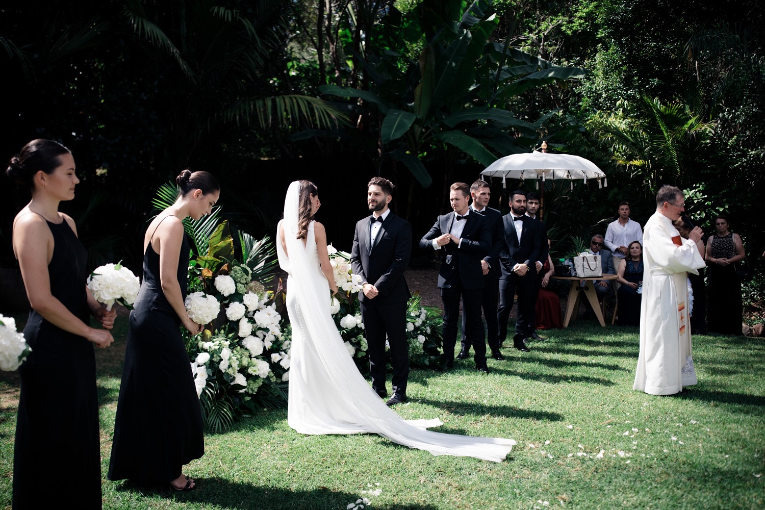 The ceremony took place at Kauri Springs Lodge on Waiheke Island. Photo / Andrew Hewson