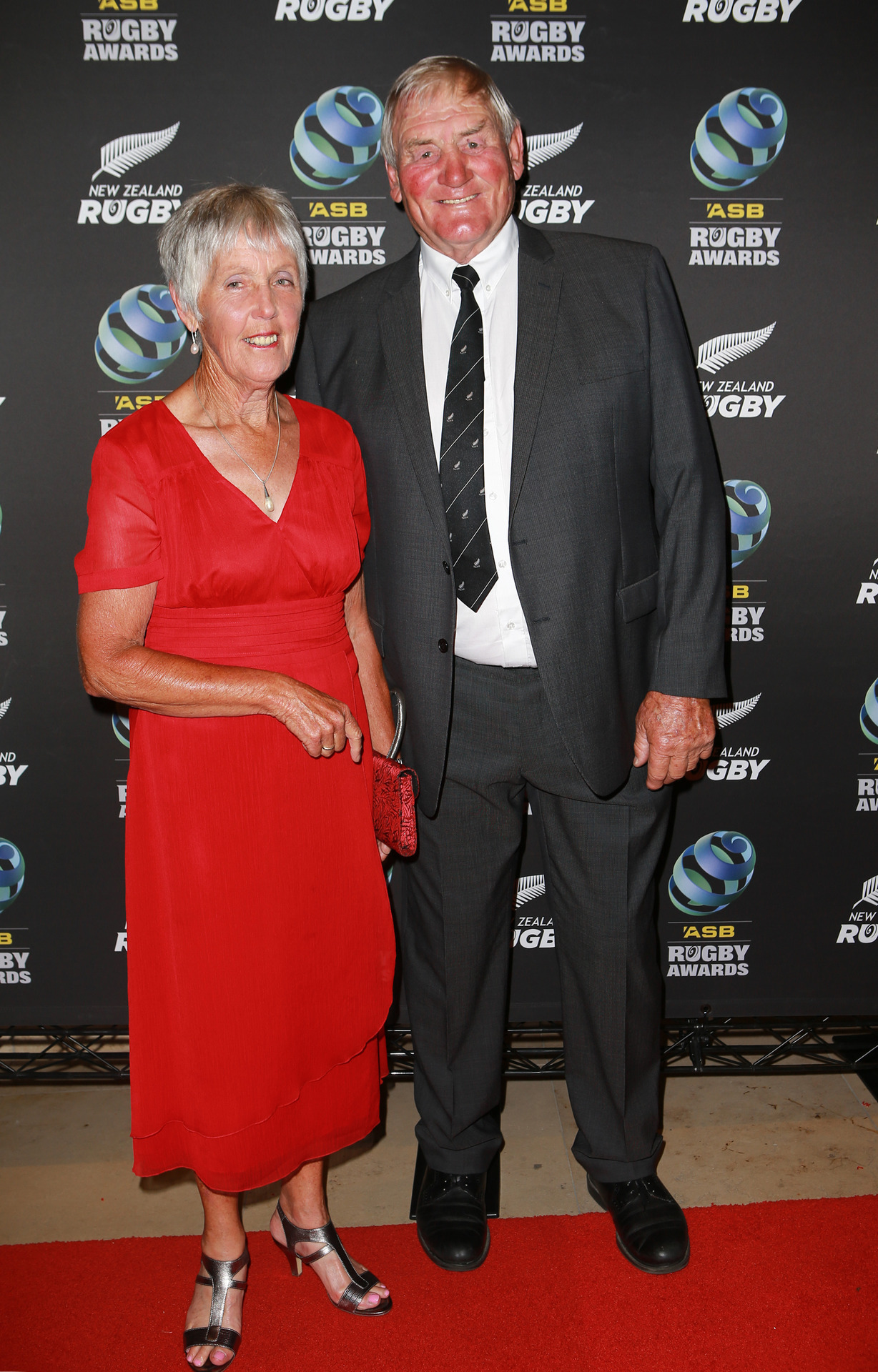 Lady Pam and Lochore at the ASB Rugby Awards 2017 at SkyCity. Photo / Norrie Montgomery