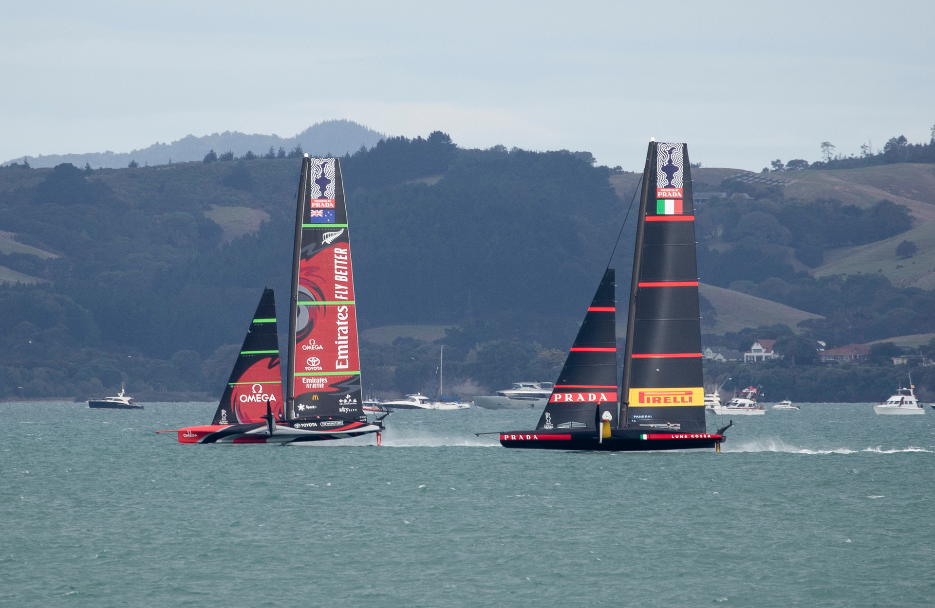 Team New Zealand beat Luna Rossa Prada Pirelli in the America's Cup match in Auckland. Photo / Deal Purcell.