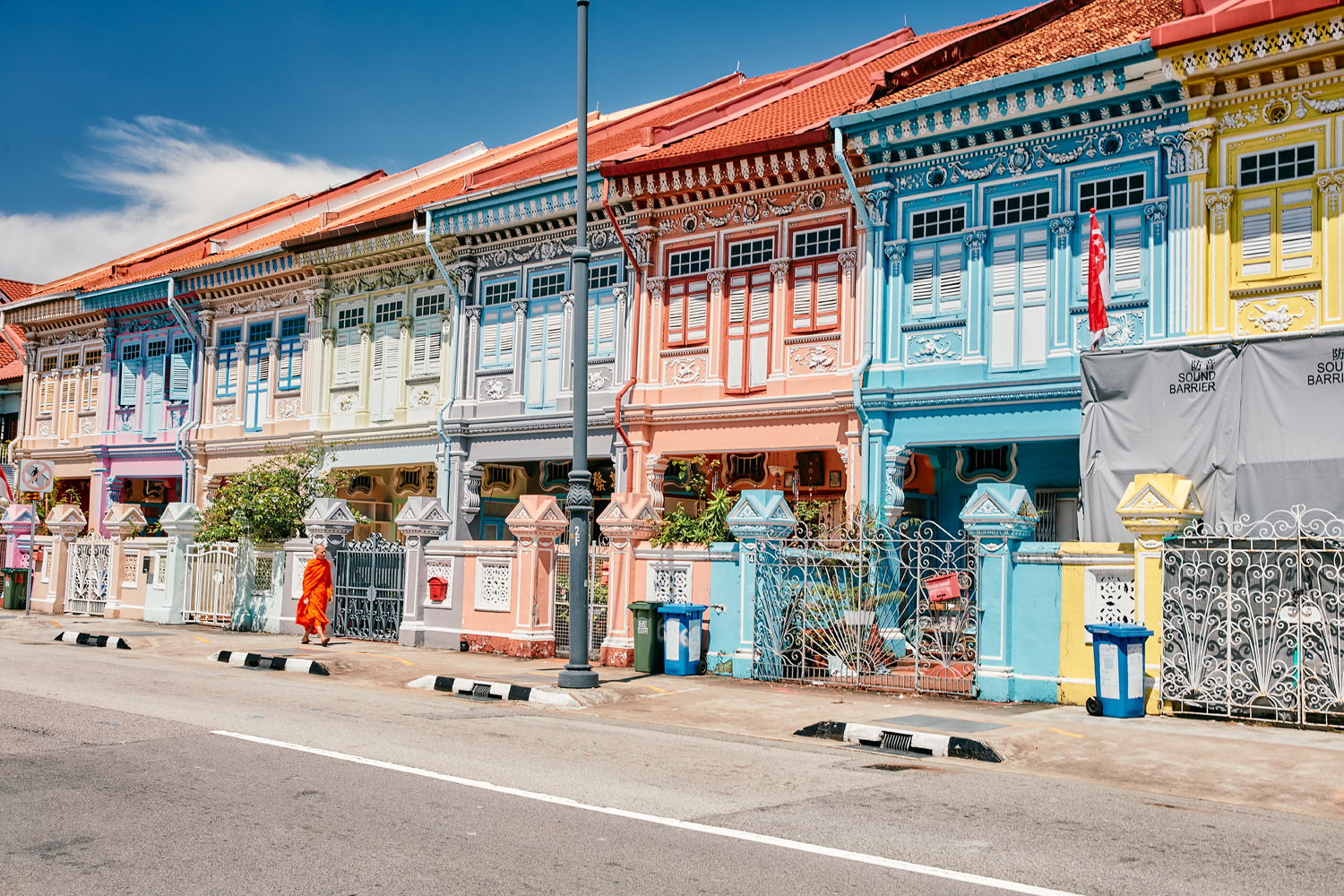 Colourful Peranakan shophouses in the Katong neighbourhood of Singapore. Photo / Babiche Martens