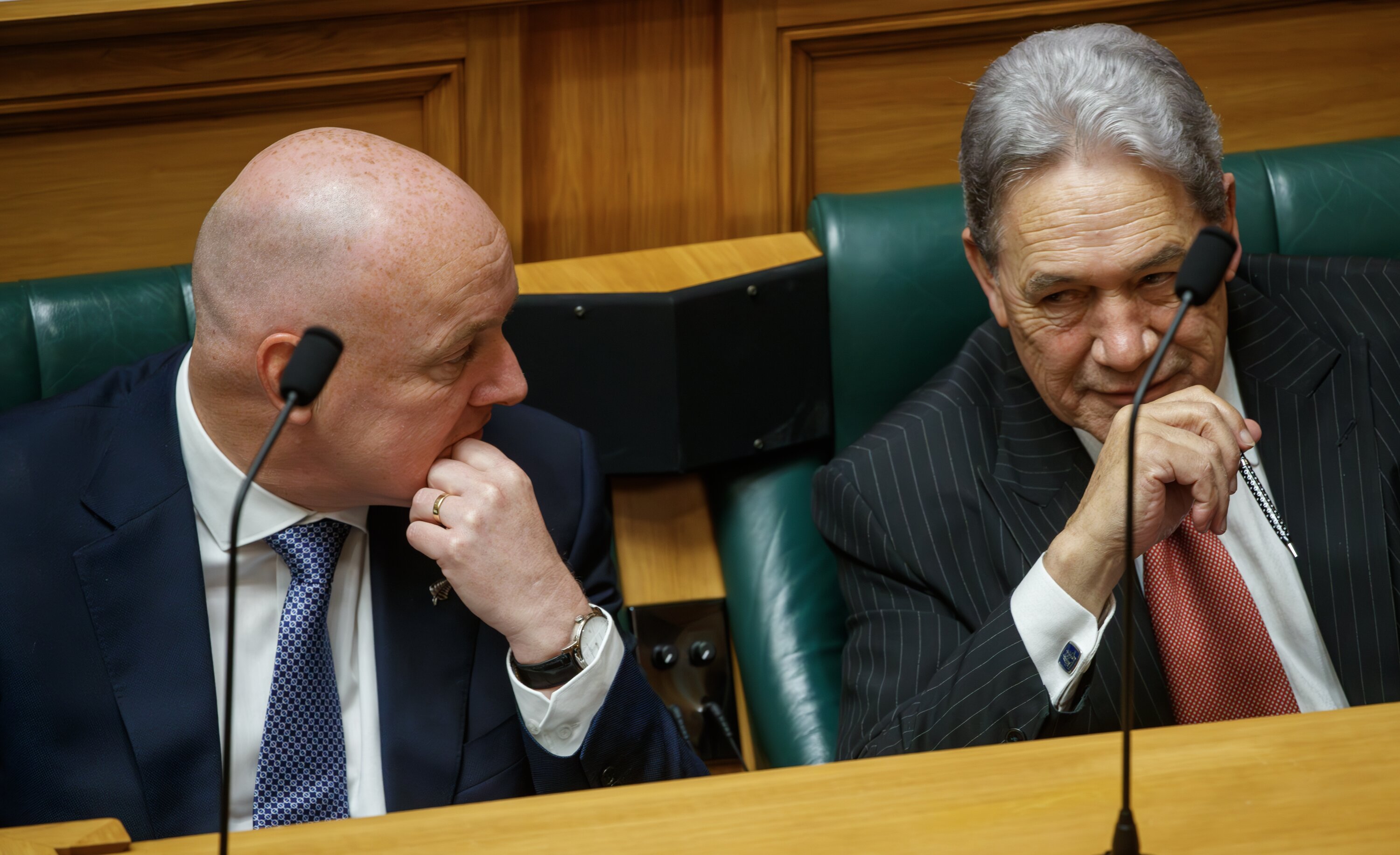 Prime Minister Christopher Luxon and Deputy Prime Minister Winston Peters lead a Coalition Government uncomfortable with the direction of Treaty politics. Photo / Mark Mitchell