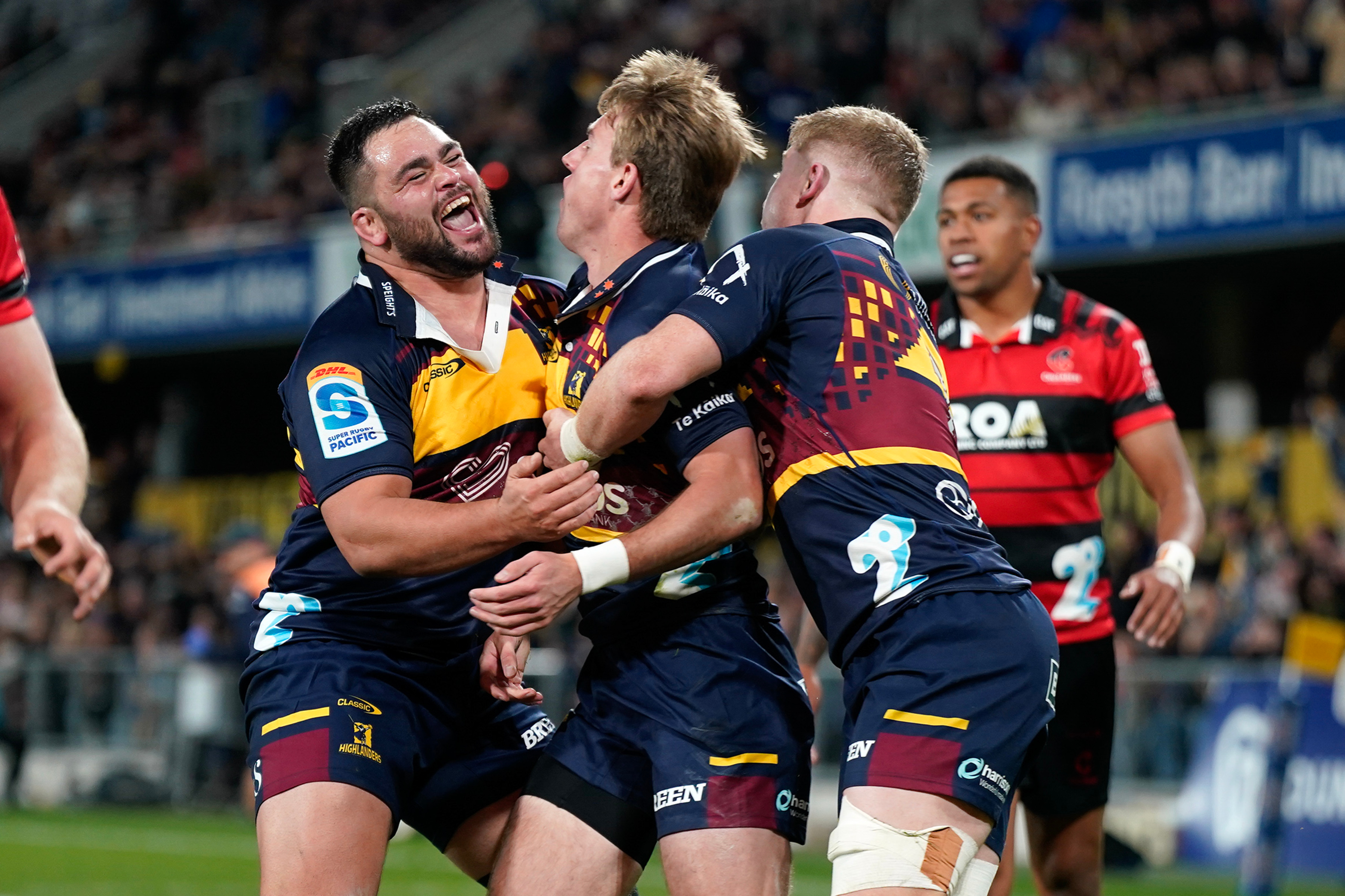 The Highlanders edged the Crusaders in Dunedin. Photo / Photosport