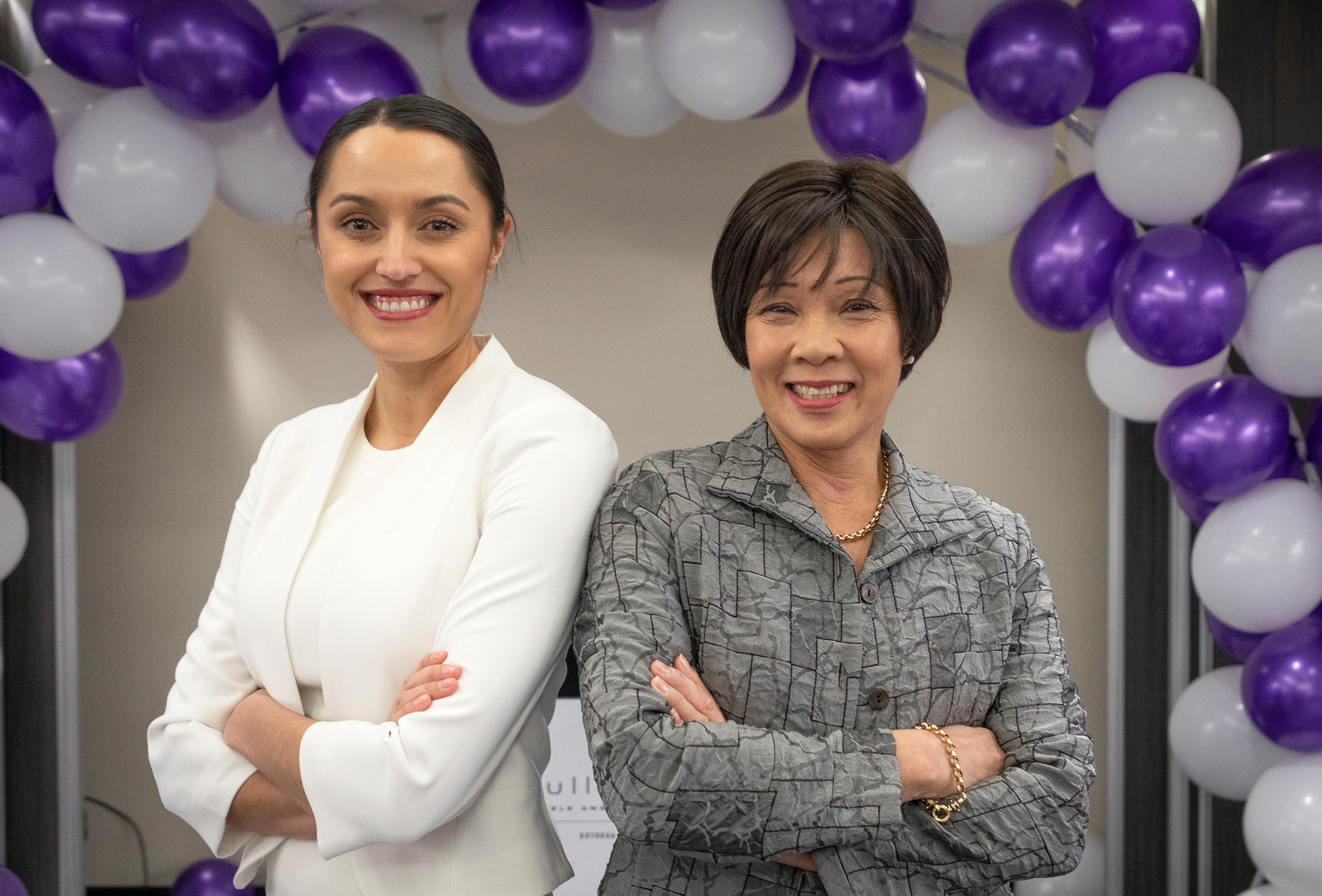 Rotorua mayor Tania Tapsell (left) and deputy mayor Sandra Kai Fong, at their campaign launch last year. Photo / Andrew Warner