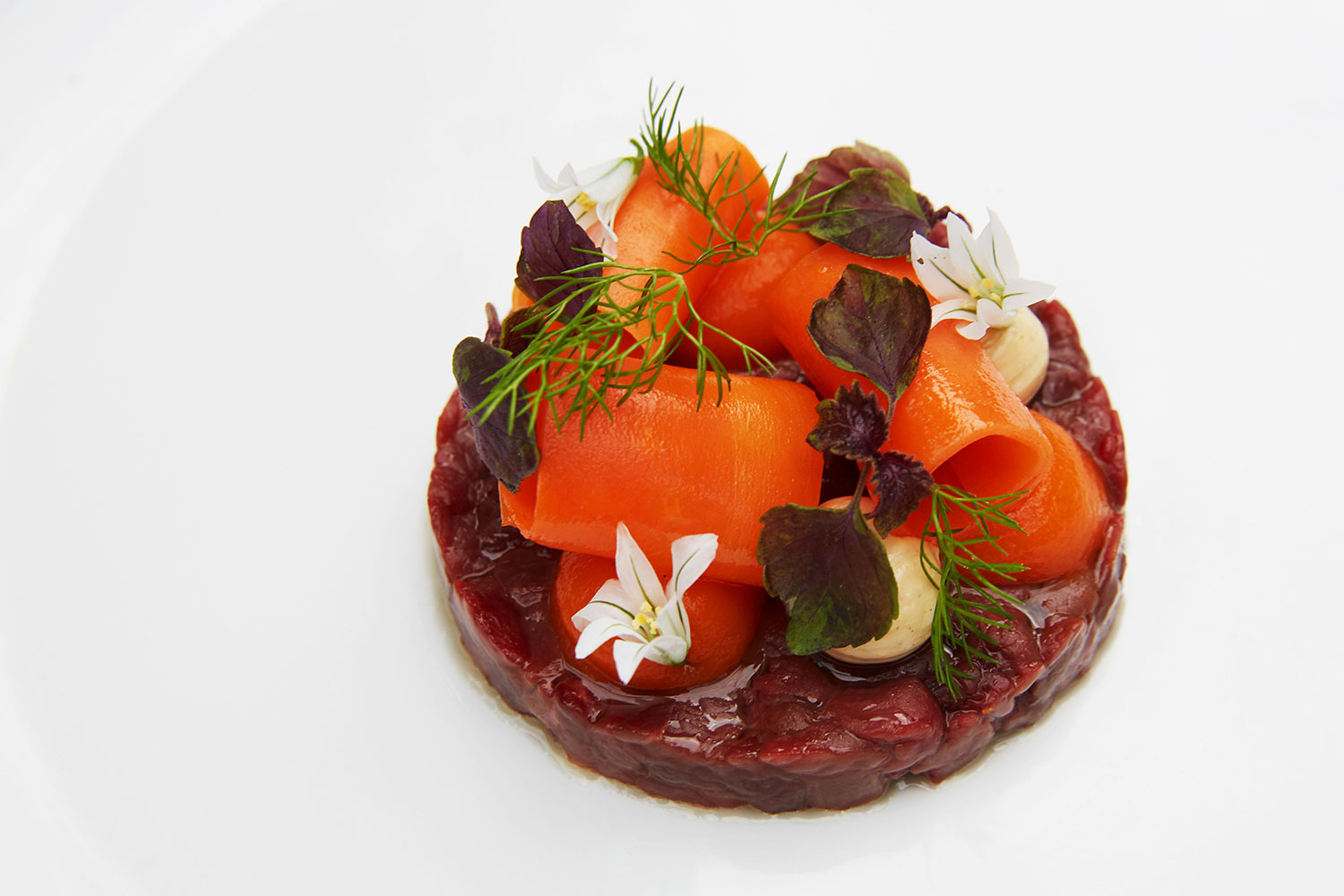 Venison, carrot, brown butter and fennel. Photo / Rebecca Zephyr Thomas