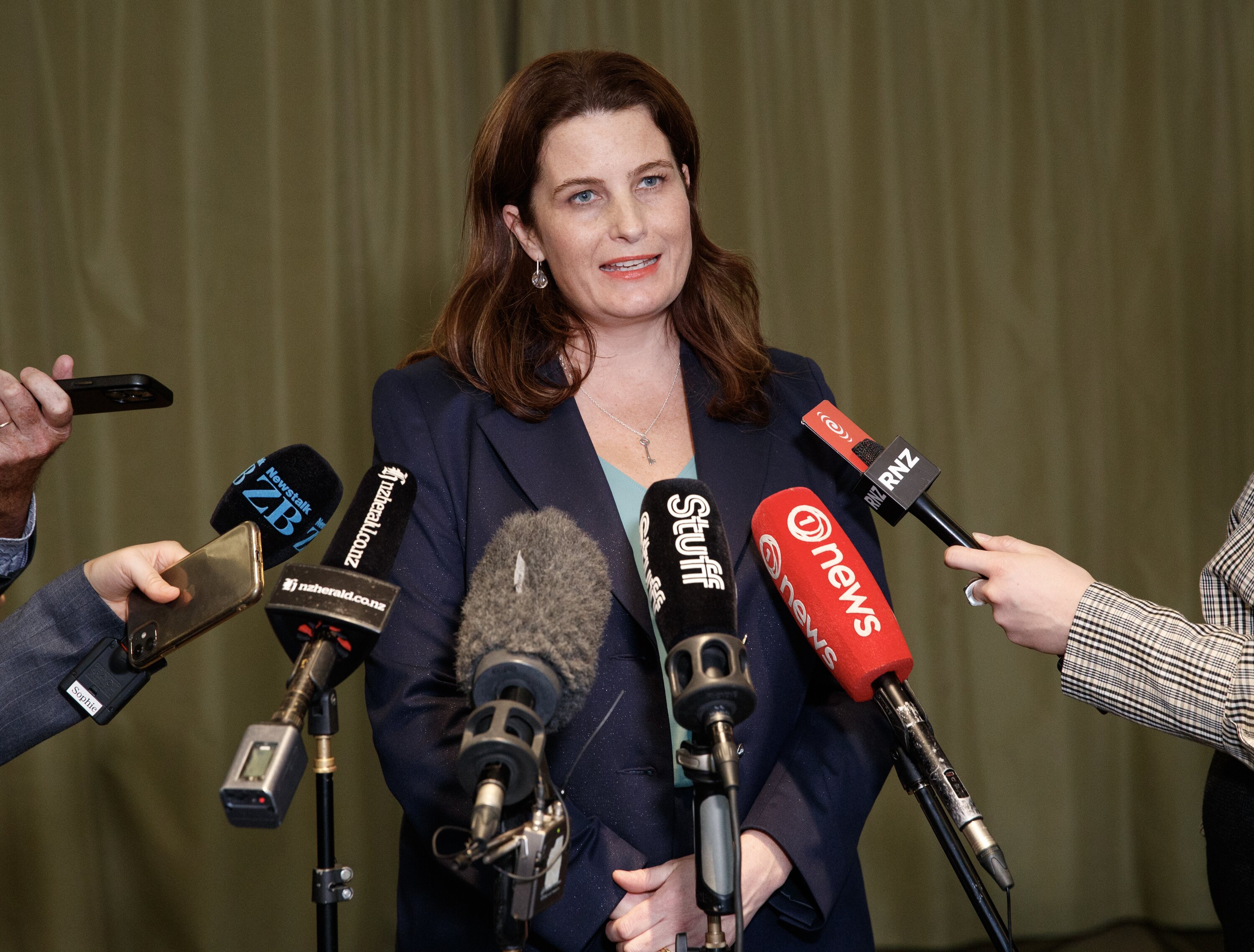 Finance Minister Nicola Willis after delivering the 2024 Budget. Photo / Mark Mitchell